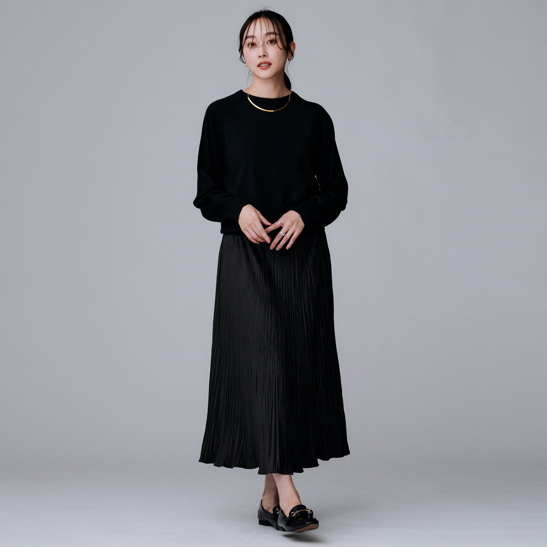 UNTITLED「【8色展開／コンパクト丈】レーヨン混 コクーンニット」|ニット・セーター|