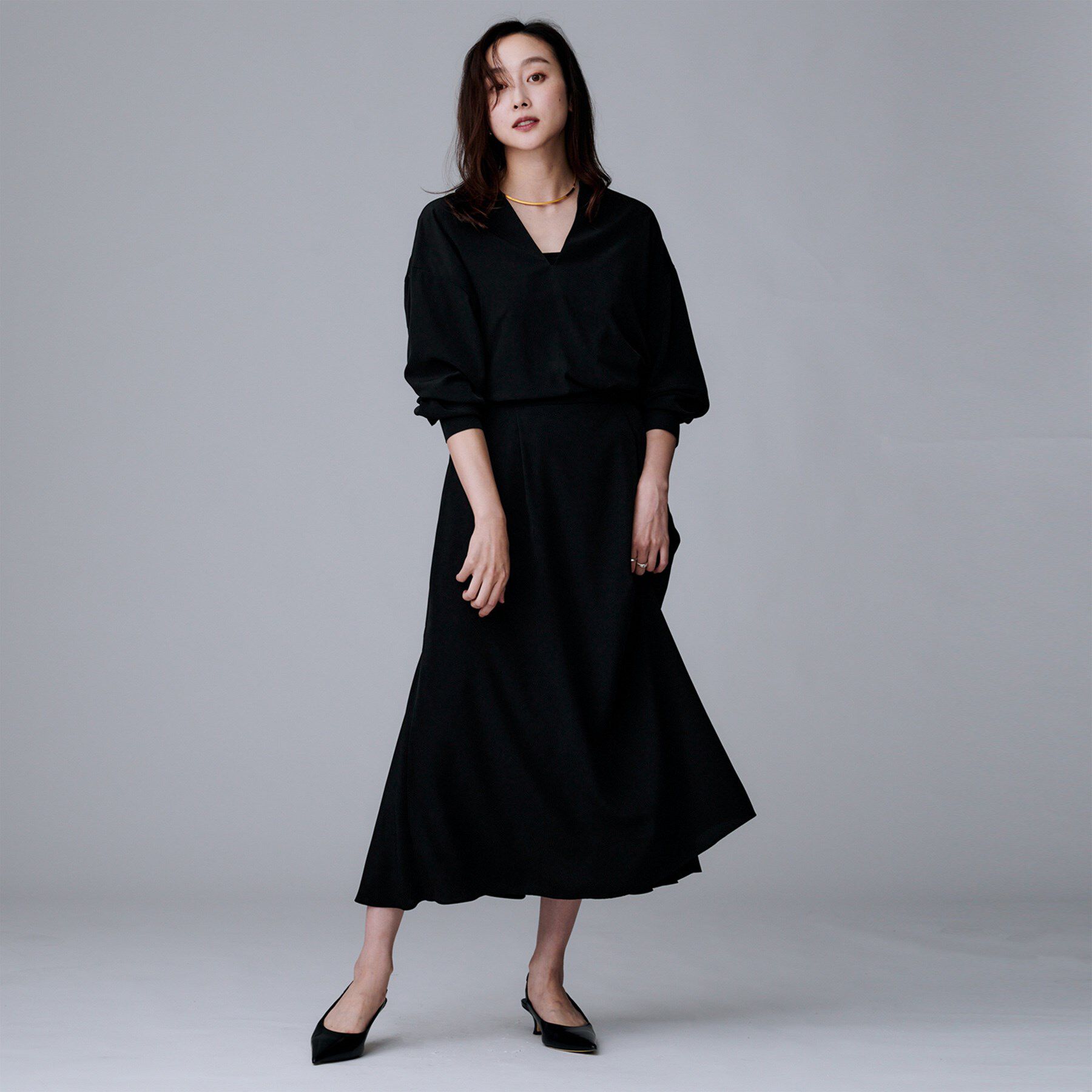 UNTITLED「【セットアップ可/スキッパー/ゆったり】リラクパウダーシャツ」|シャツ・ブラウス|