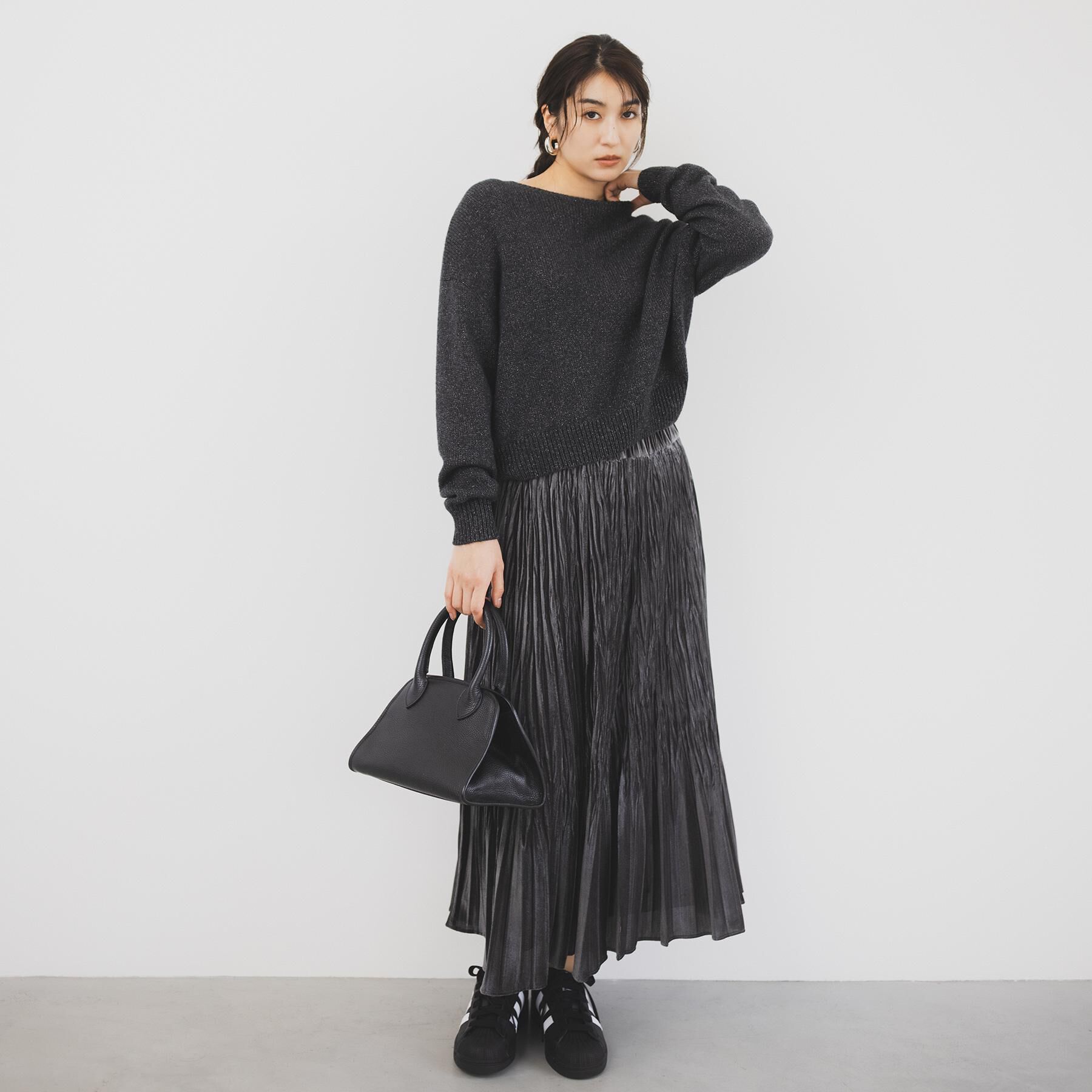 UNTITLED「【セットアップ可/ゆったり】ウール混ラメニット」|ニット・セーター|