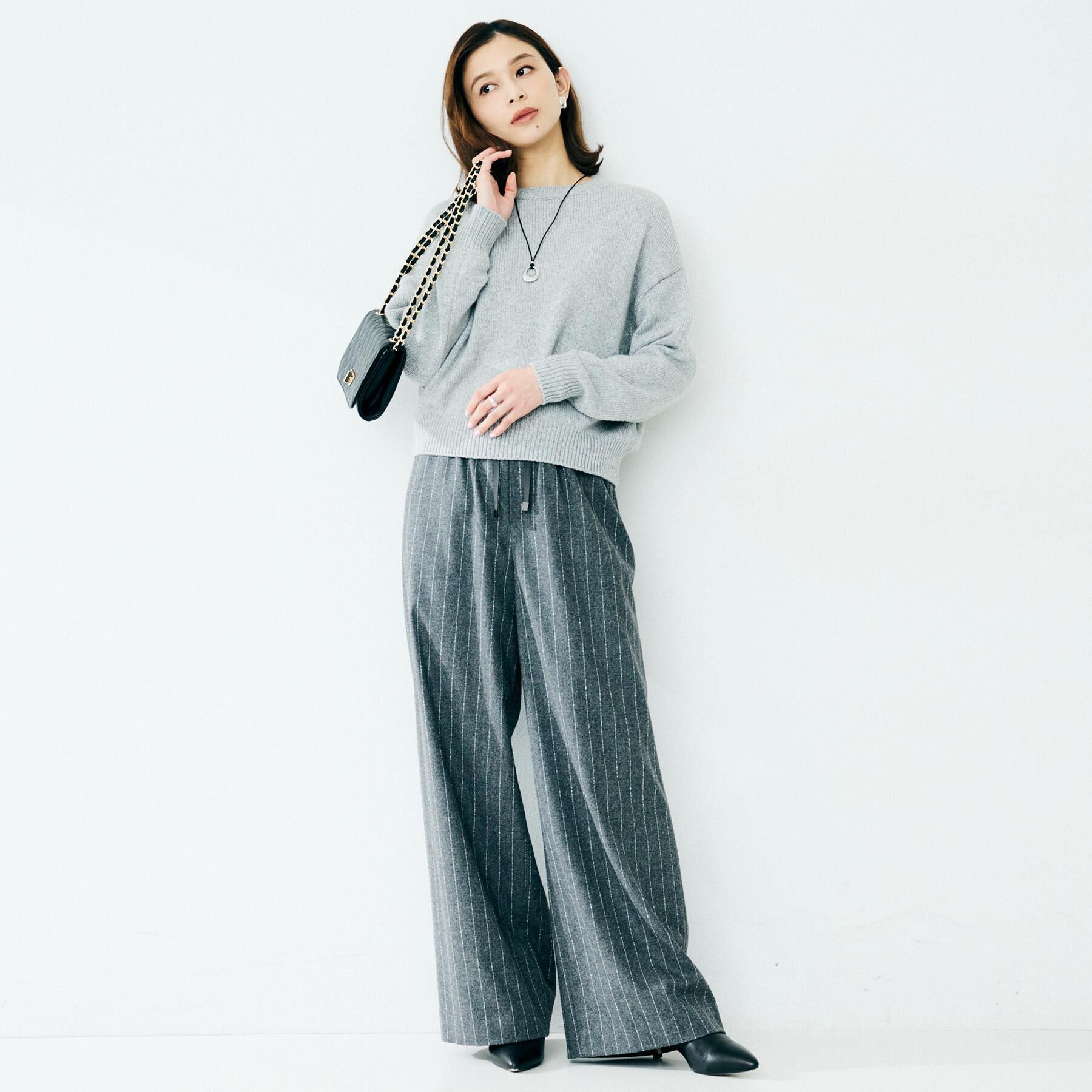 UNTITLED「【セットアップ可/ゆったり】ウール混ラメニット」|ニット・セーター|