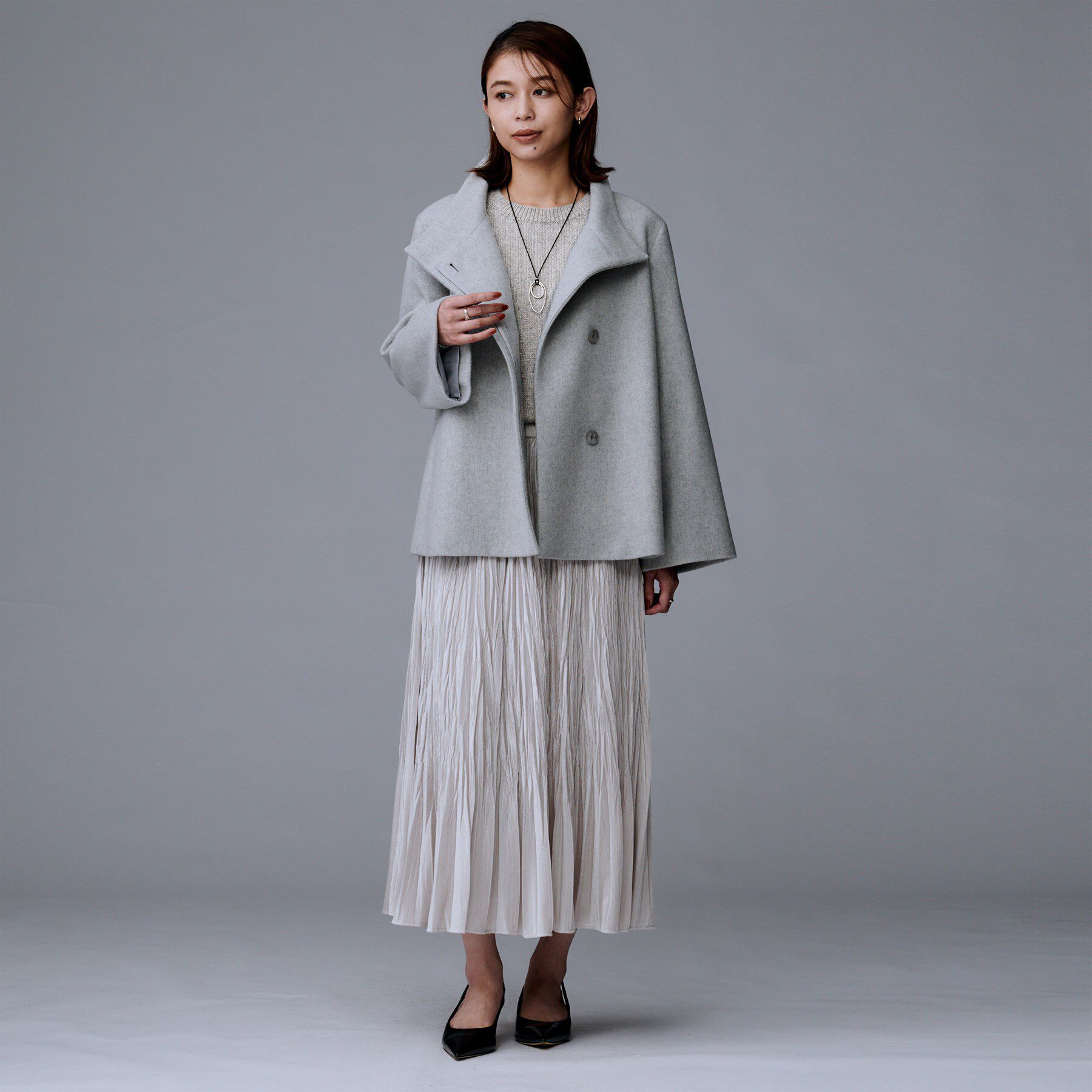 UNTITLED「【セットアップ可/ゆったり】ウール混ラメニット」|ニット・セーター|