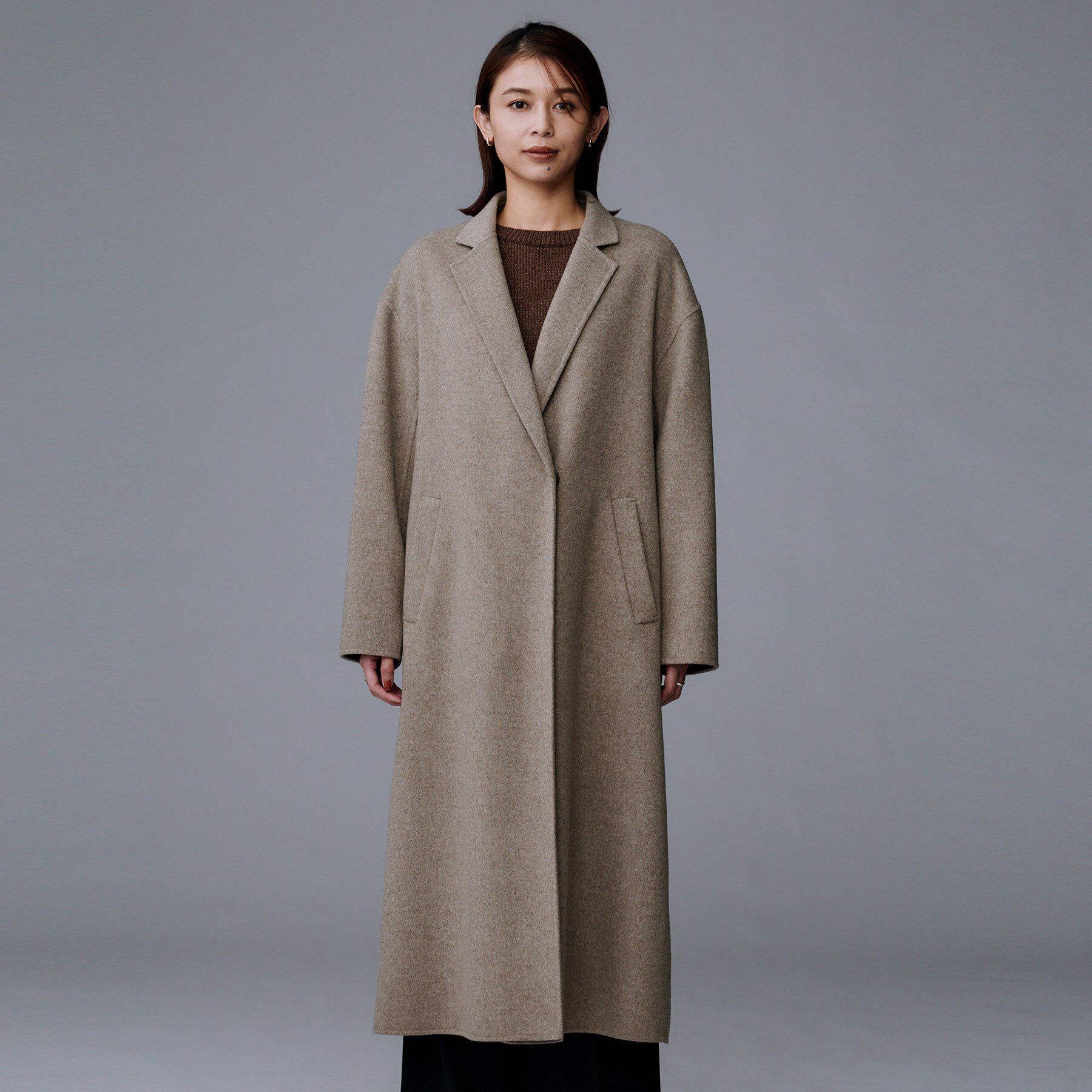 UNTITLED「【ロング丈/軽やか】テーラード　リバーコート」|チェスターコート|