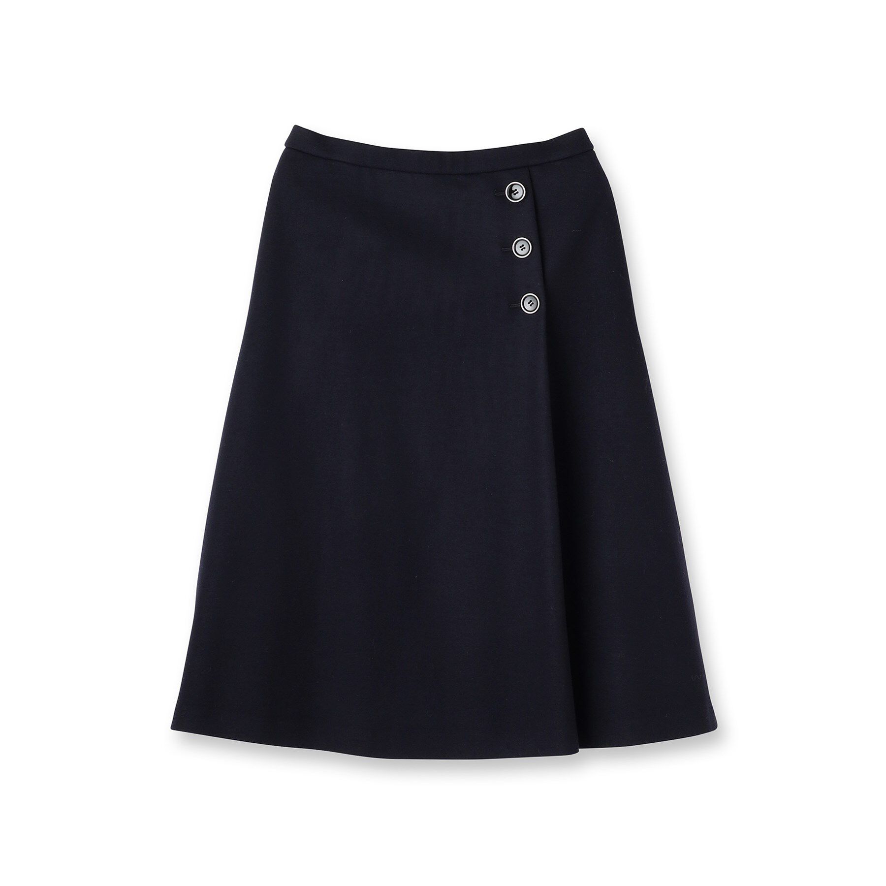 UNTITLED「【ウール100%/後ろウエストゴム】ミルドスムースフレアスカート」|スカート|