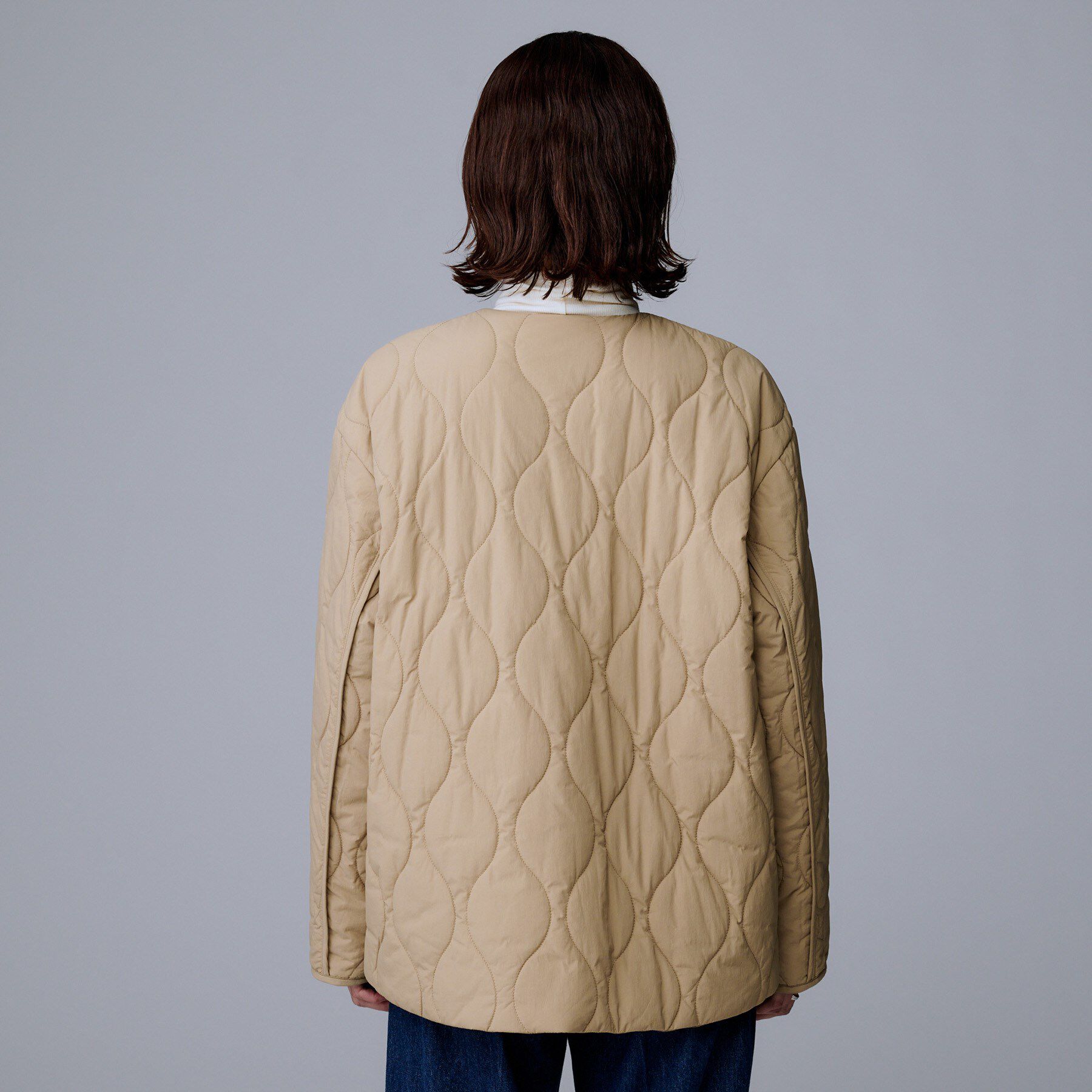 UNTITLED「【軽量／洗える／ファスナー付き】中綿 キルトコート」|ダウン|