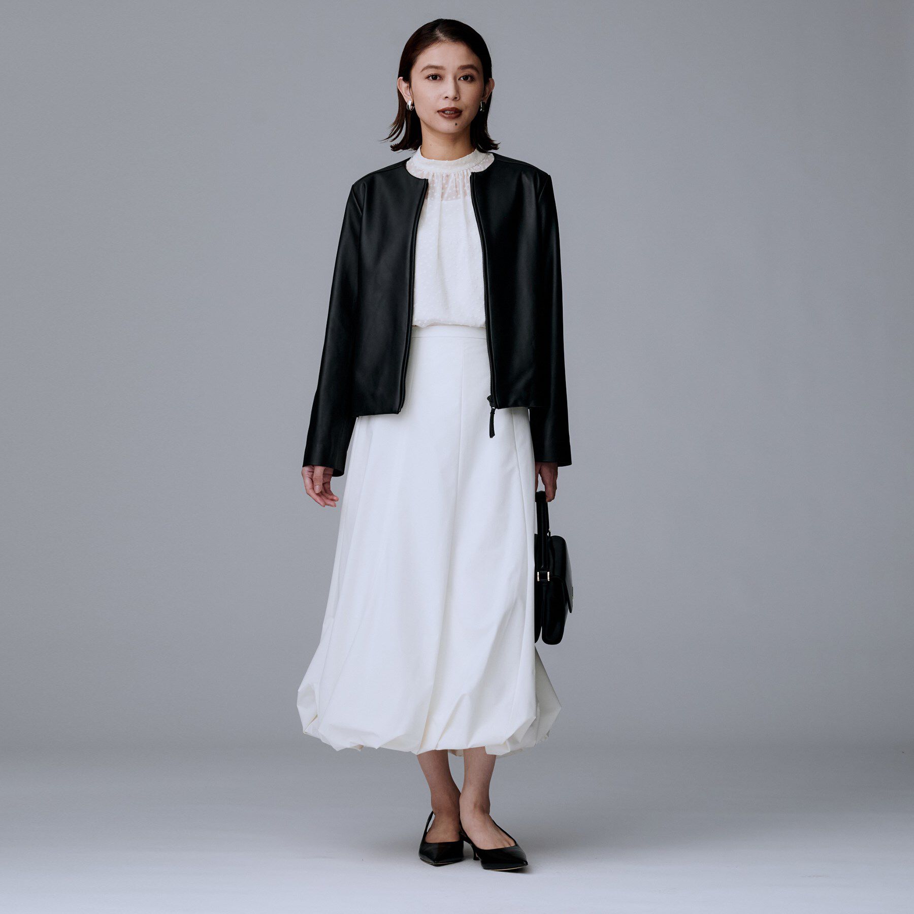 UNTITLED「【着丈短め/柔らかな質感】ラムレザージャケット」|ライダースジャケット|