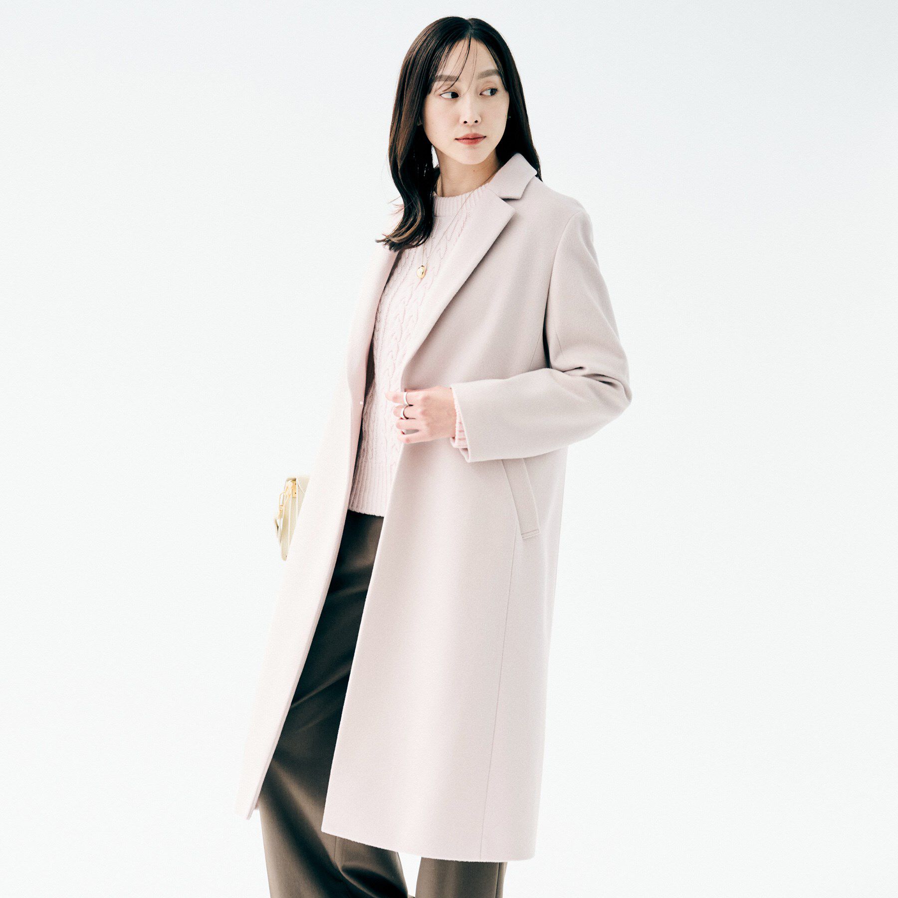 UNTITLED「【スタイリッシュ／オンオフ兼用】ウールチェスターコート」|チェスターコート|