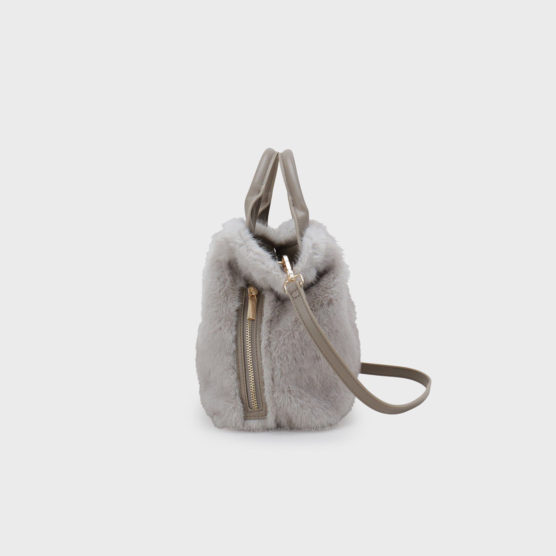 UNTITLED「ミニフェイクファーショルダー」|ハンドバッグ|