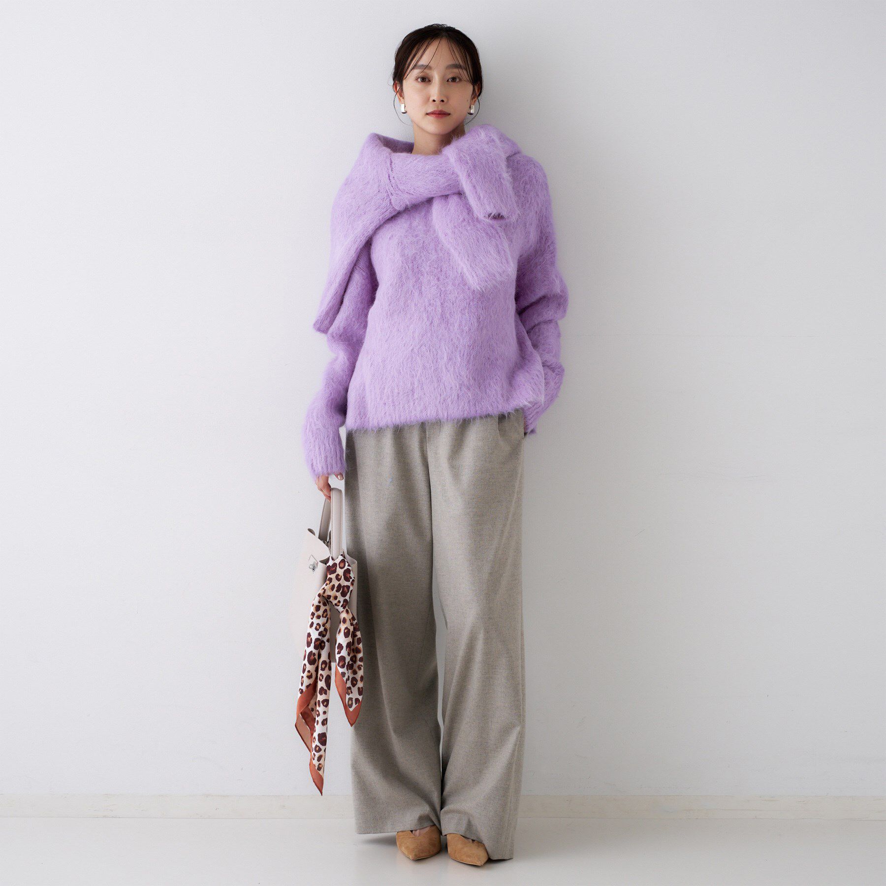 UNTITLED「【ゆったり/モヘヤニット】アルパカ混シャギーニット」|ニット・セーター|