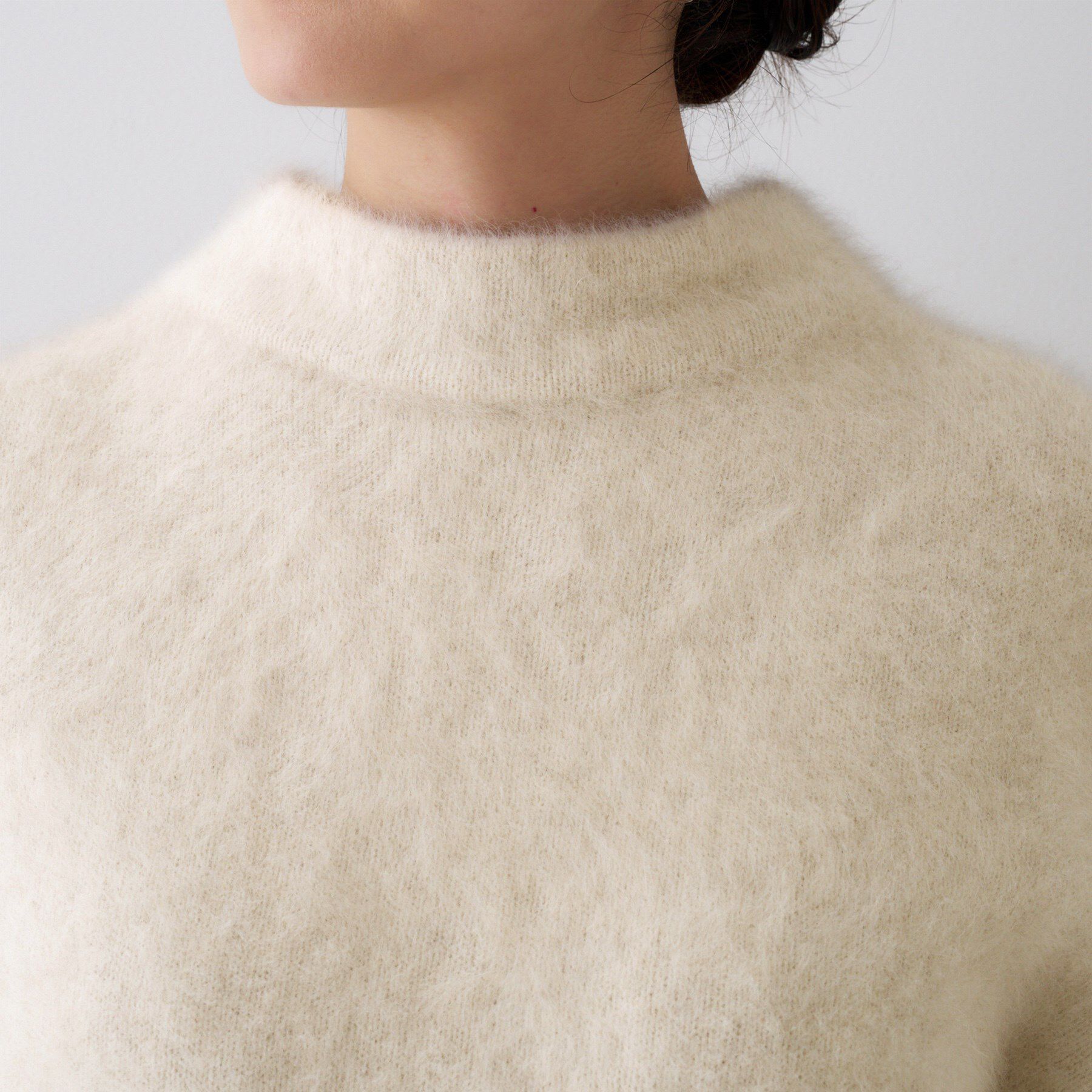 UNTITLED「【大人な品格/ふわふわニット】フォックスカシミヤ コクーンニット」|ニット・セーター|