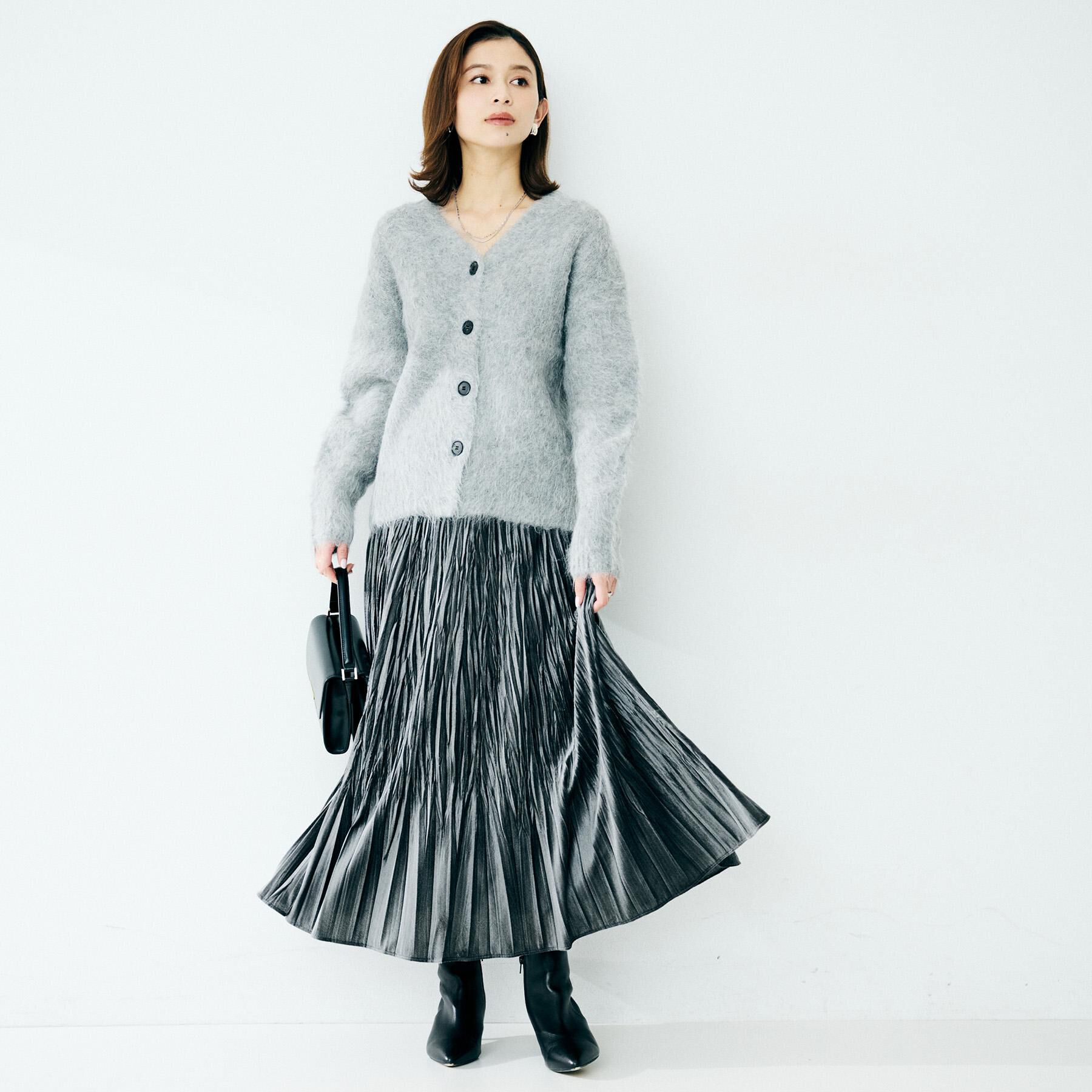 UNTITLED「【ゆったり/モヘヤニット】アルパカ混シャギー カーディガン」|カーディガン|