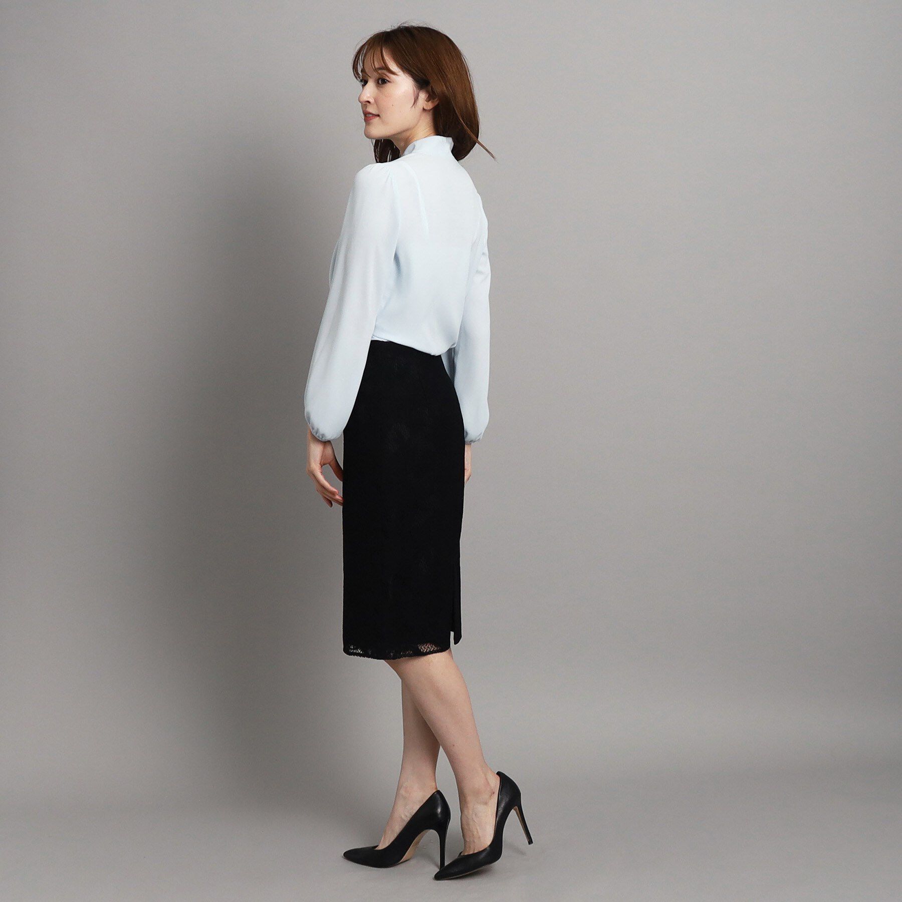 COUP DE CHANCE「【一枚着／ジャケットイン】女性らしい細ボウタイブラウス」|シャツ・ブラウス|