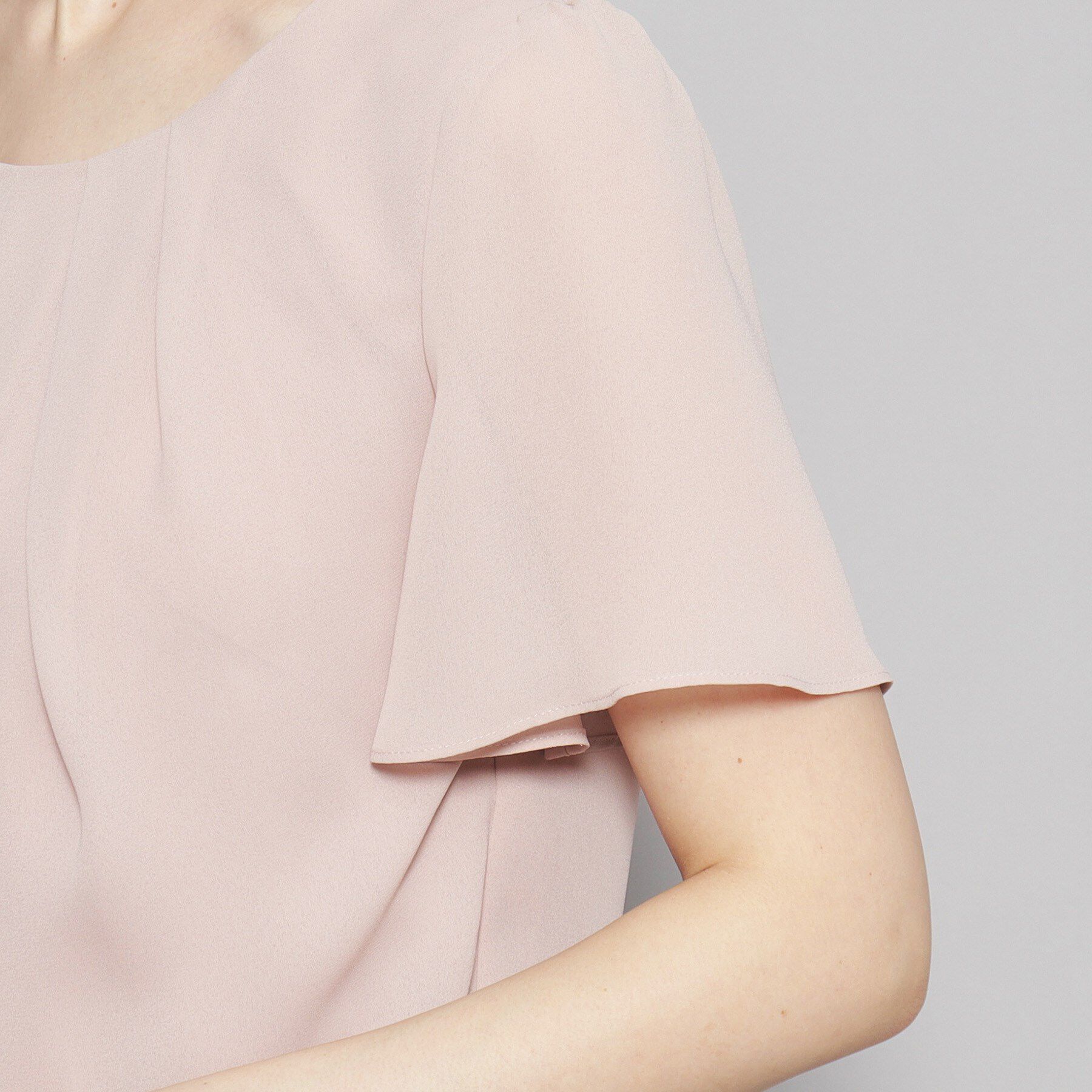 COUP DE CHANCE「【洗える／日本製】フロントタック半袖デザインブラウス」|シャツ・ブラウス|