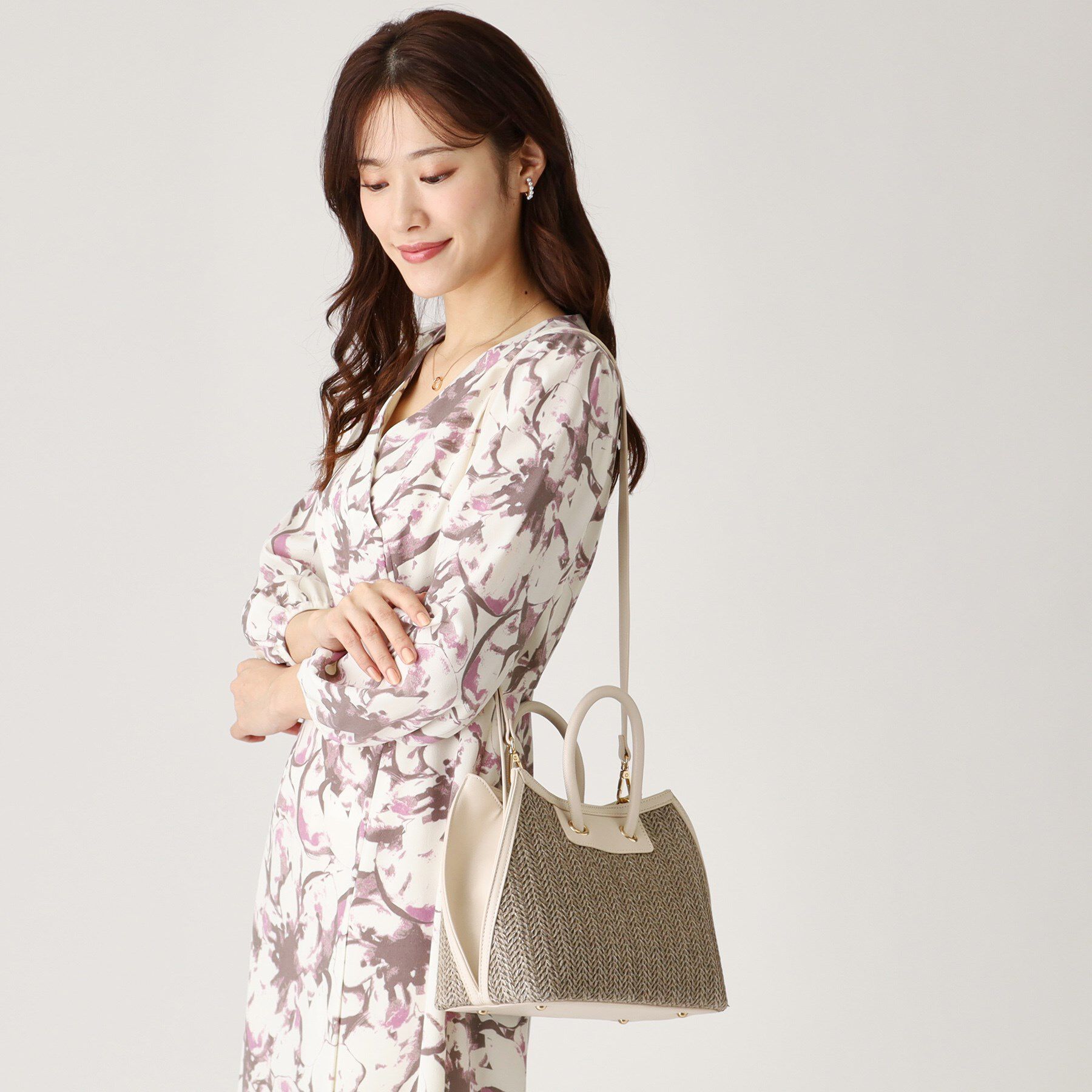 COUP DE CHANCE「ナチュラル麻調バッグ」|ハンドバッグ|