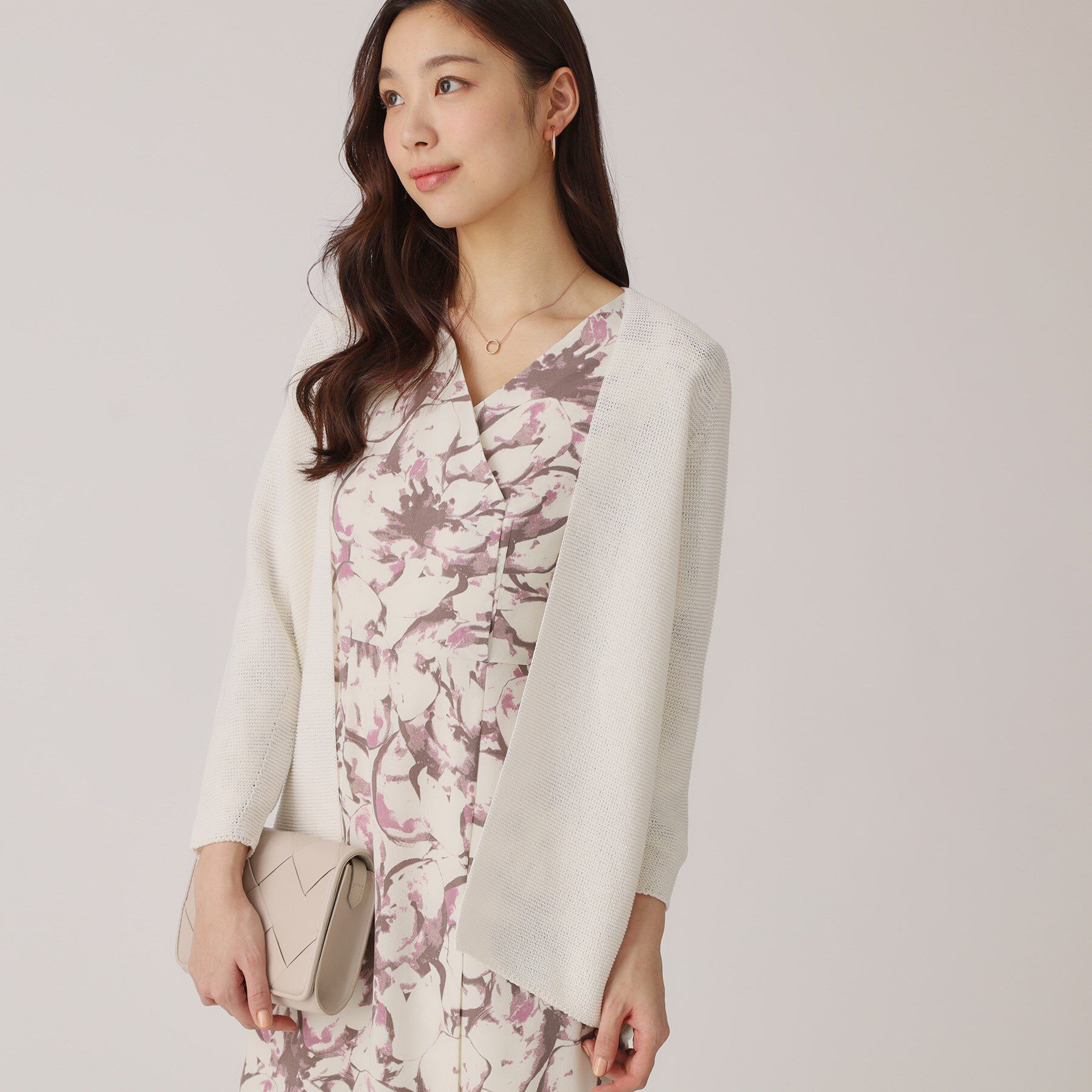 COUP DE CHANCE「【洗える／日本製／ヒップ丈】着流しカーディガン」|カーディガン|