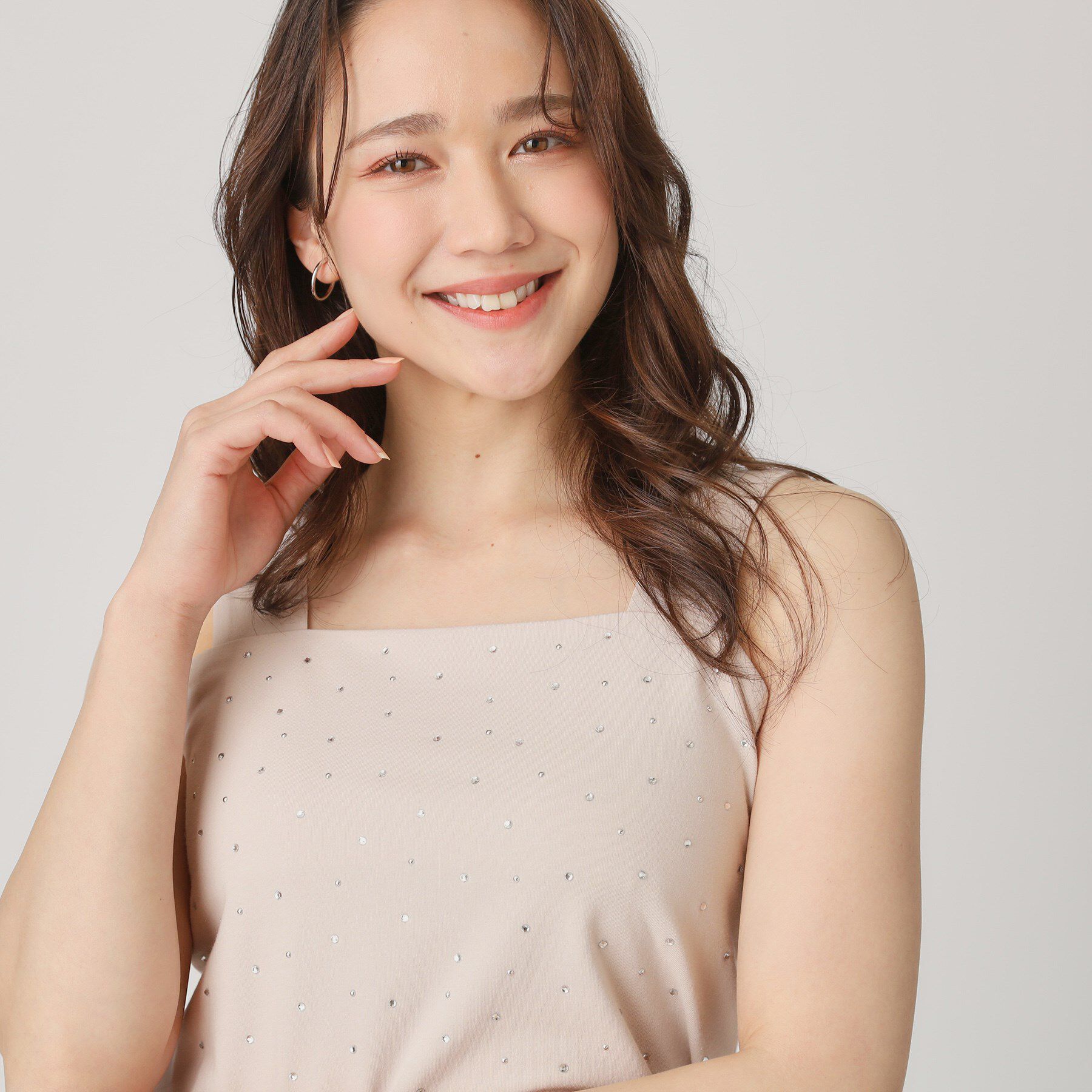 COUP DE CHANCE「【洗える／日本製】ジルコンキャミソール」|キャミソール|