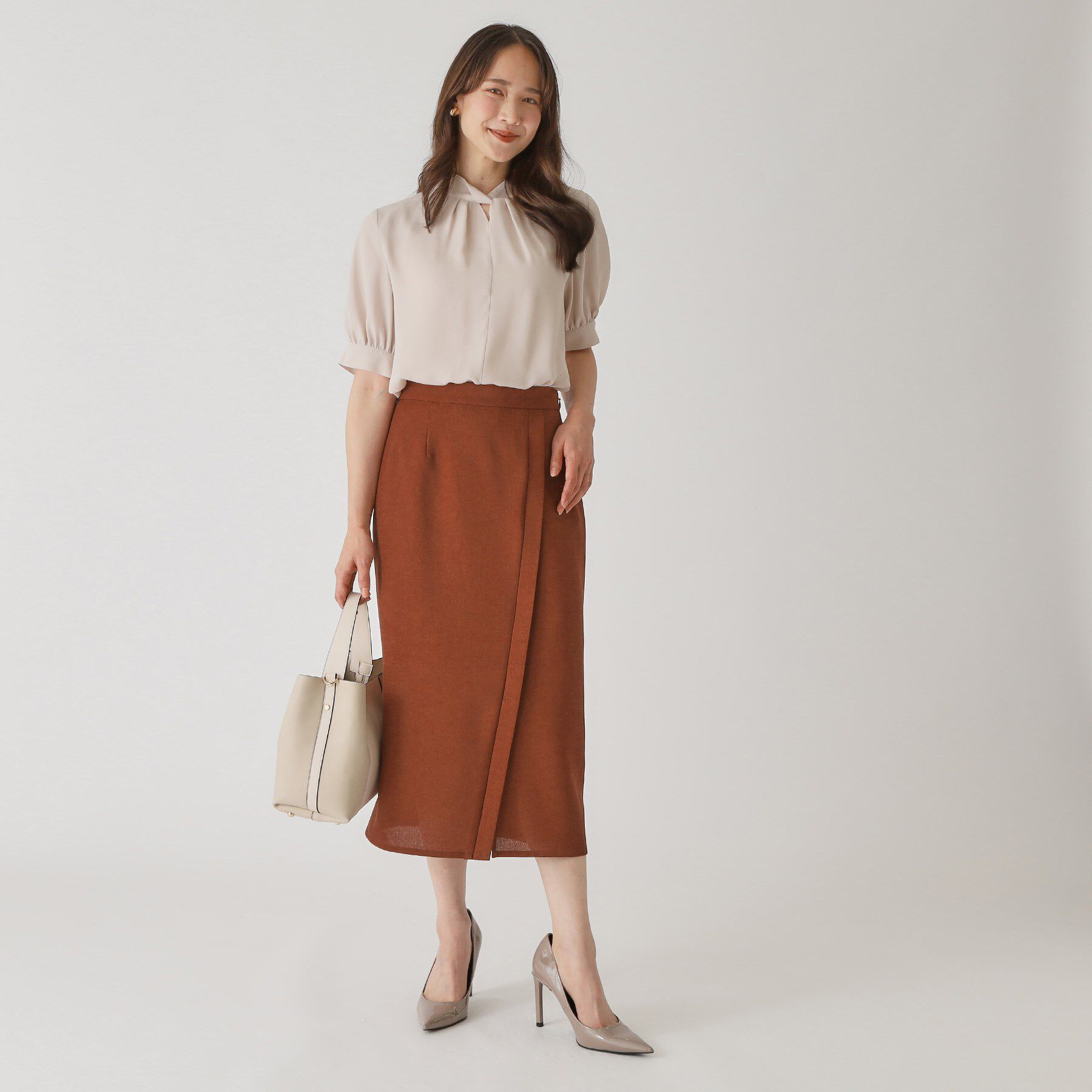 COUP DE CHANCE「【手洗い可／日本製】きれいめデザインタイトスカート」|スカート|