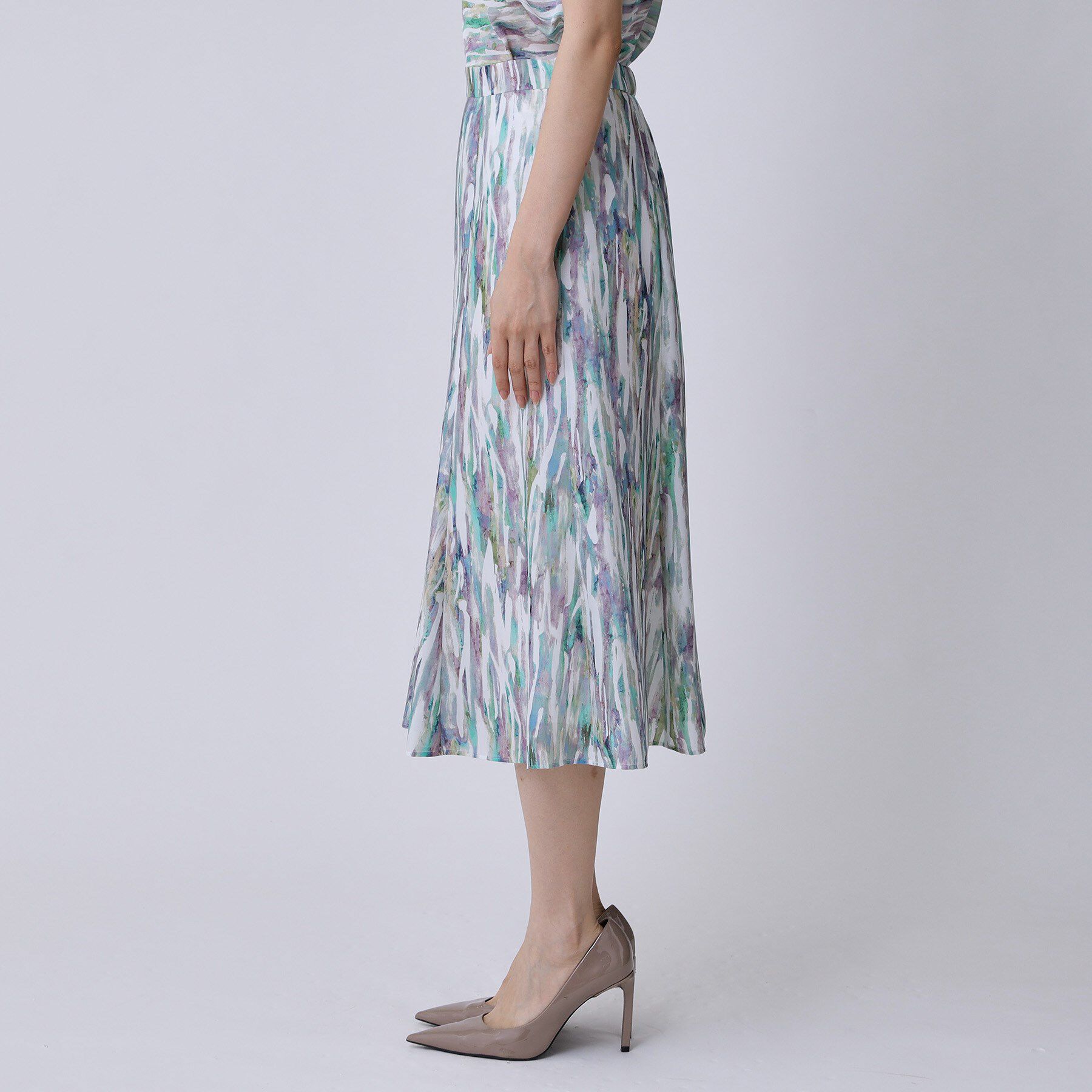 COUP DE CHANCE「【手洗い可／日本製】プリント柄スカート」|スカート|