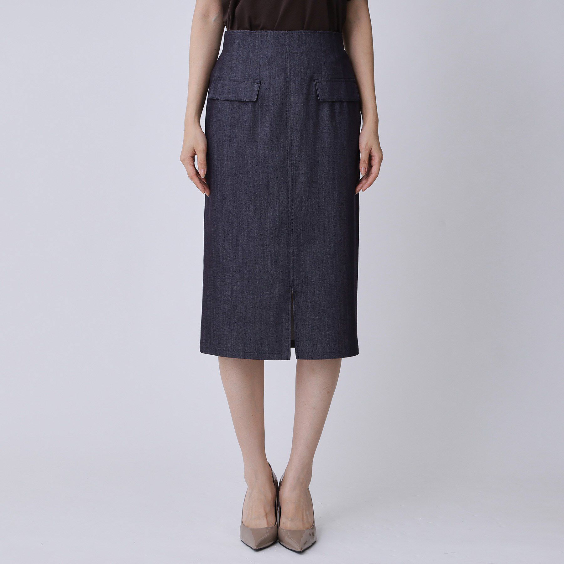 COUP DE CHANCE「【手洗い可／日本製】デニム風ナロータイトスカート」|スカート|