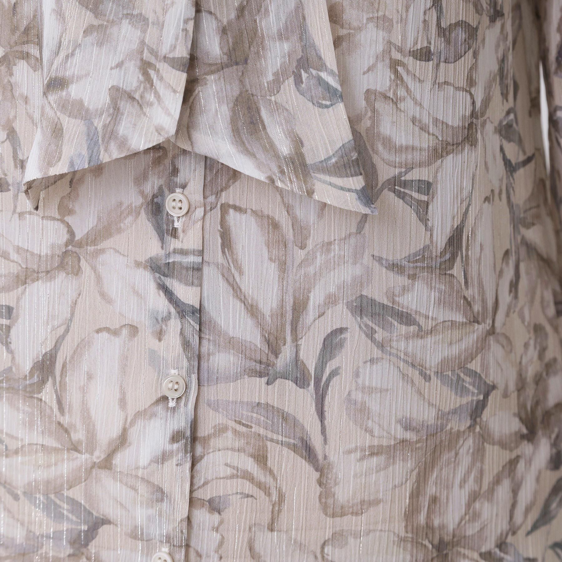 COUP DE CHANCE「【手洗い可／日本製】花柄ボウタイブラウス」|シャツ・ブラウス|