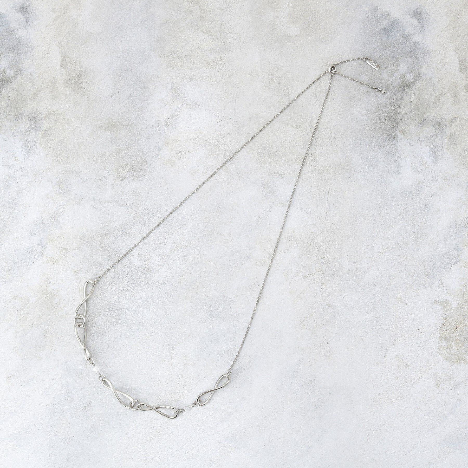 COUP DE CHANCE「エタニティ／ツイストゴールドネックレス／華やか」|ネックレス|シルバー(006)