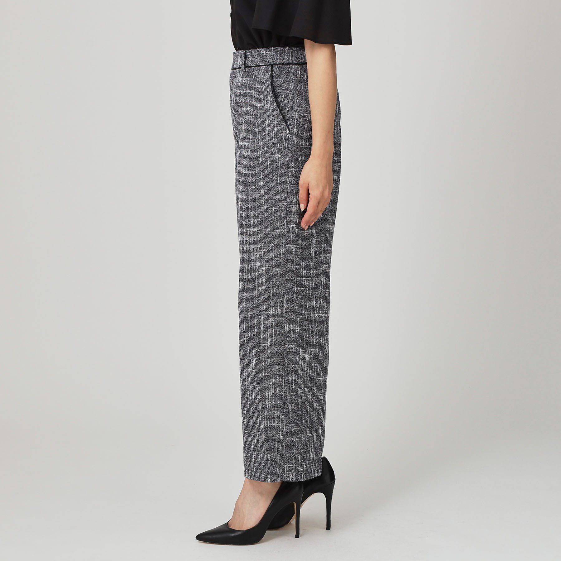 COUP DE CHANCE「【手洗い可／日本製／セットアップ可】ツィード見えワイドパンツ」|その他|