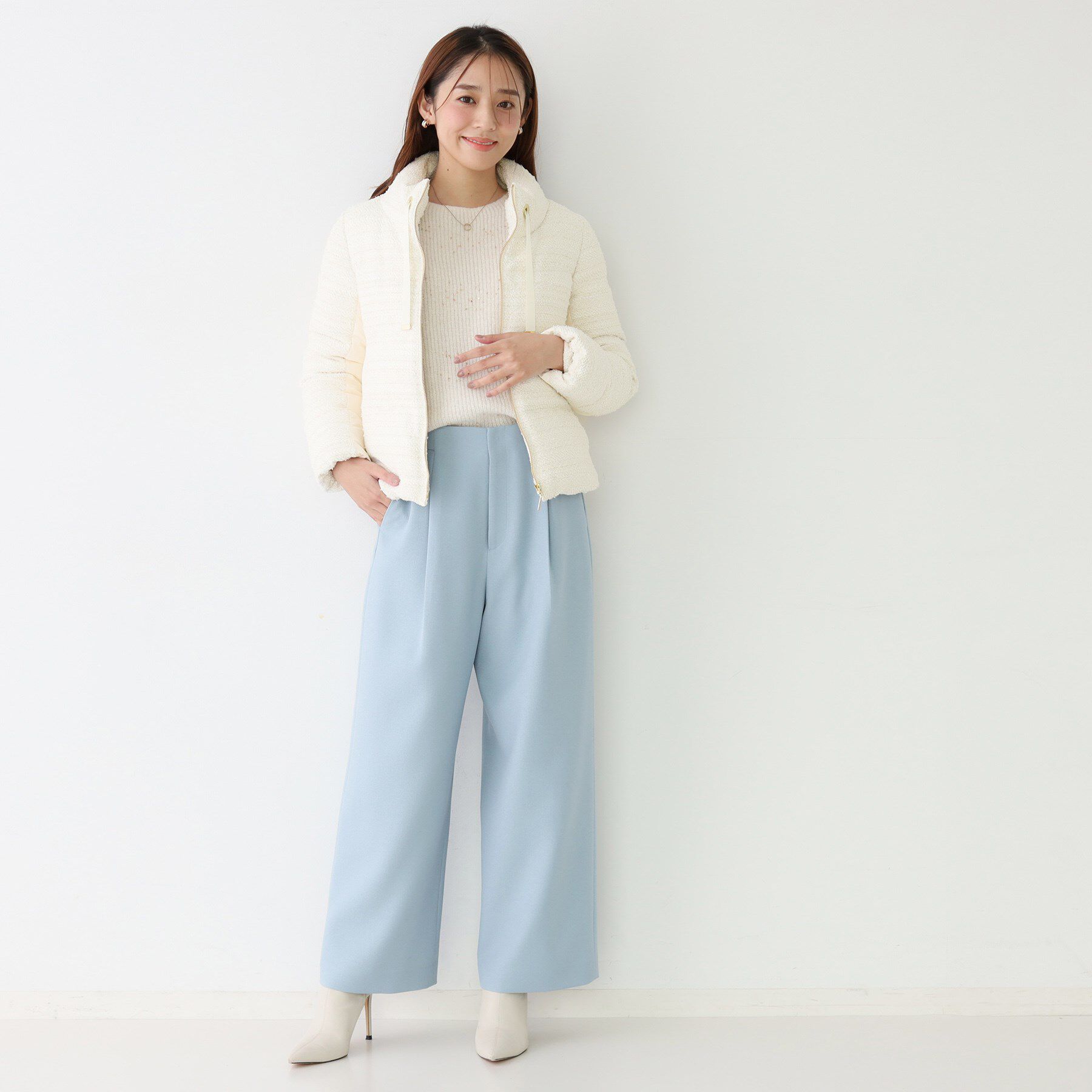 COUP DE CHANCE「【ショート丈】ツイードダウン」|ダウン|