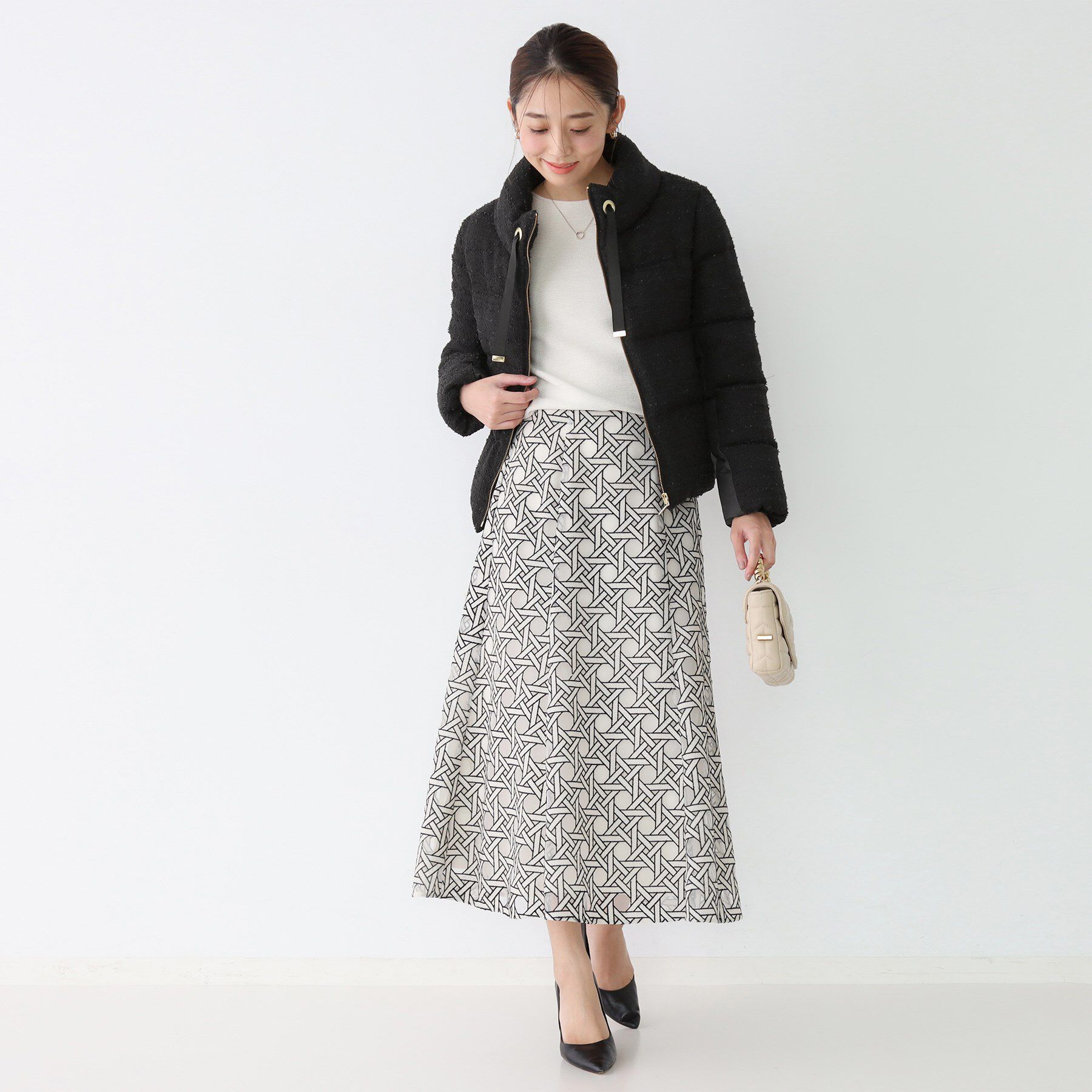 COUP DE CHANCE「【ショート丈】ツイードダウン」|ダウン|