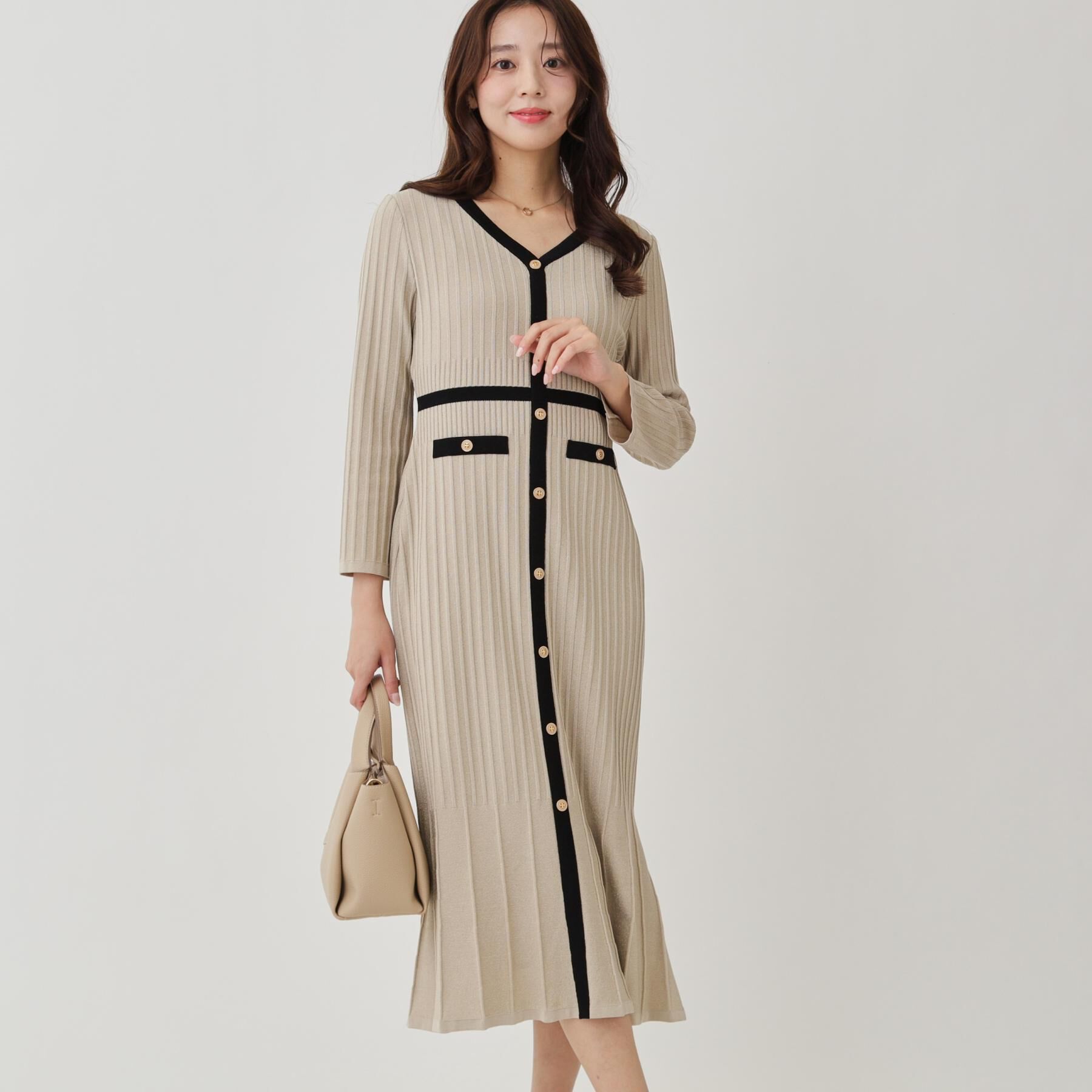 COUP DE CHANCE「【手洗い可／日本製】ニットドレス」|ワンピース|