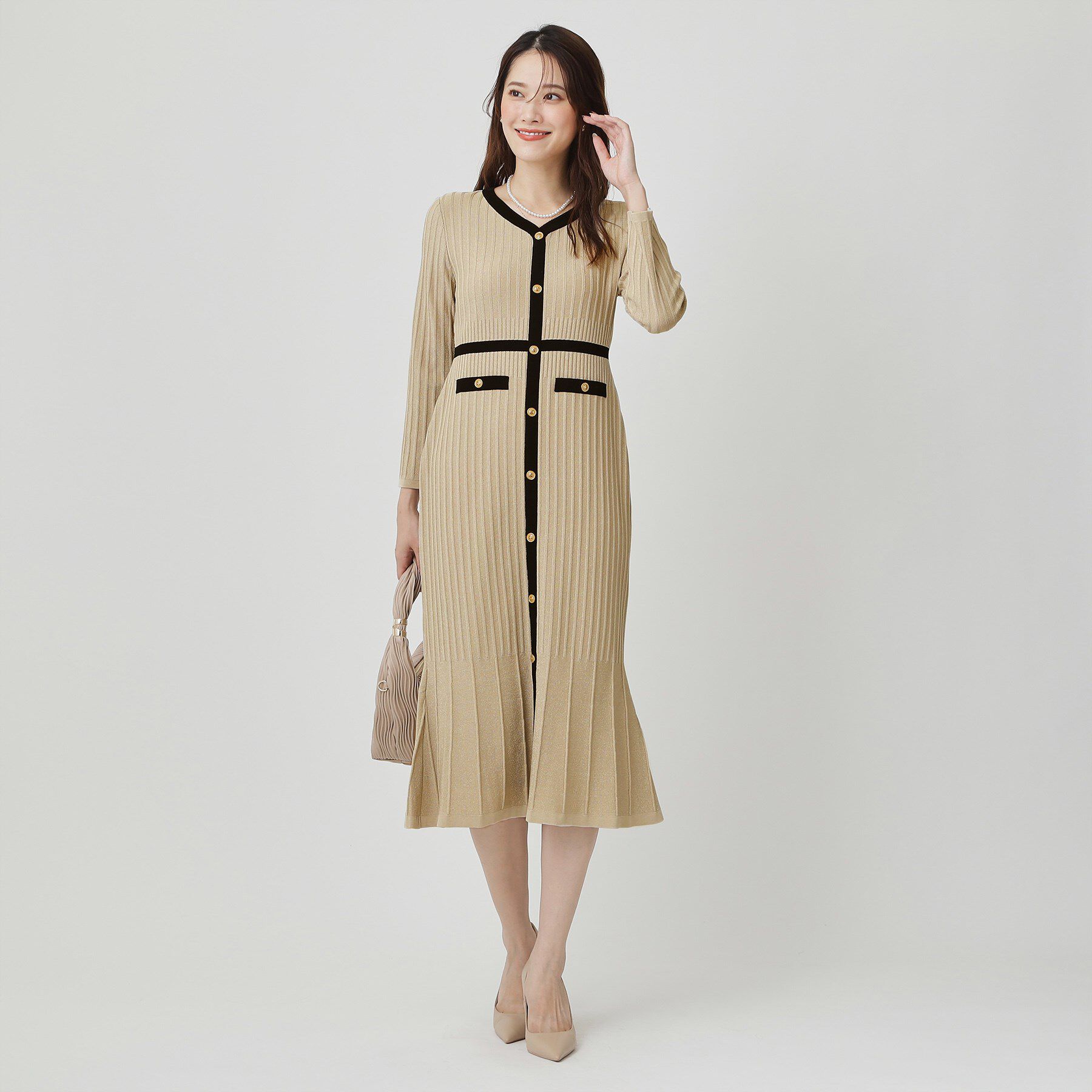 COUP DE CHANCE「【手洗い可／日本製】ニットドレス」|ワンピース|