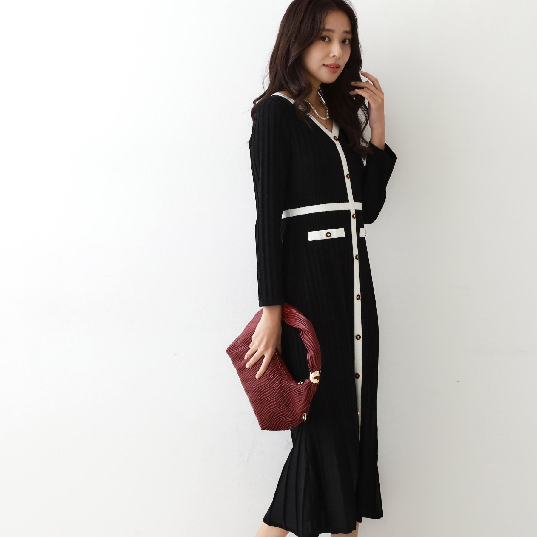 COUP DE CHANCE「【手洗い可／日本製】ニットドレス」|ワンピース|