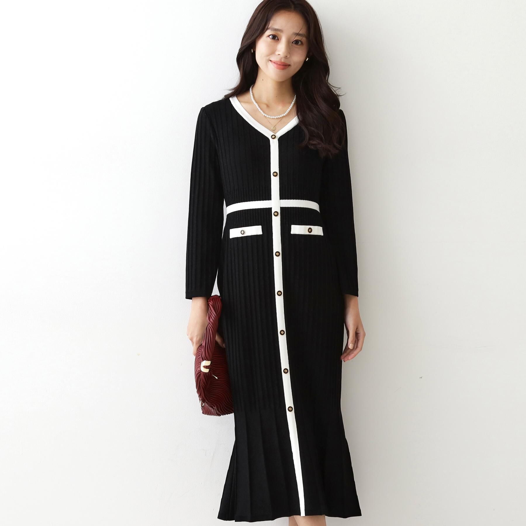 COUP DE CHANCE「【手洗い可／日本製】ニットドレス」|ワンピース|