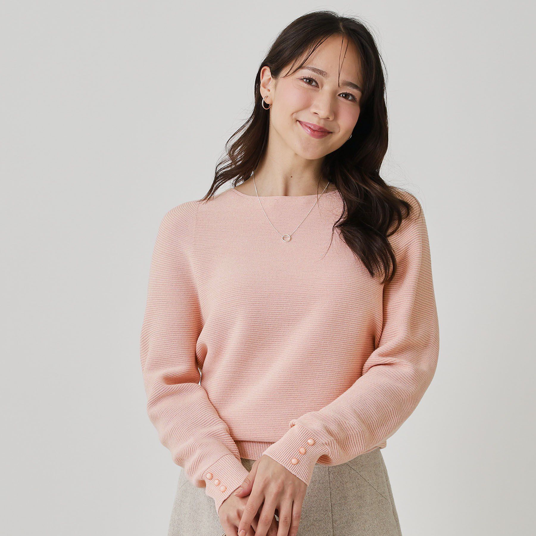 COUP DE CHANCE「【手洗い可／日本製／ホールガーメント】ラメ混ドルマンニットトップス」|ニット・セーター|