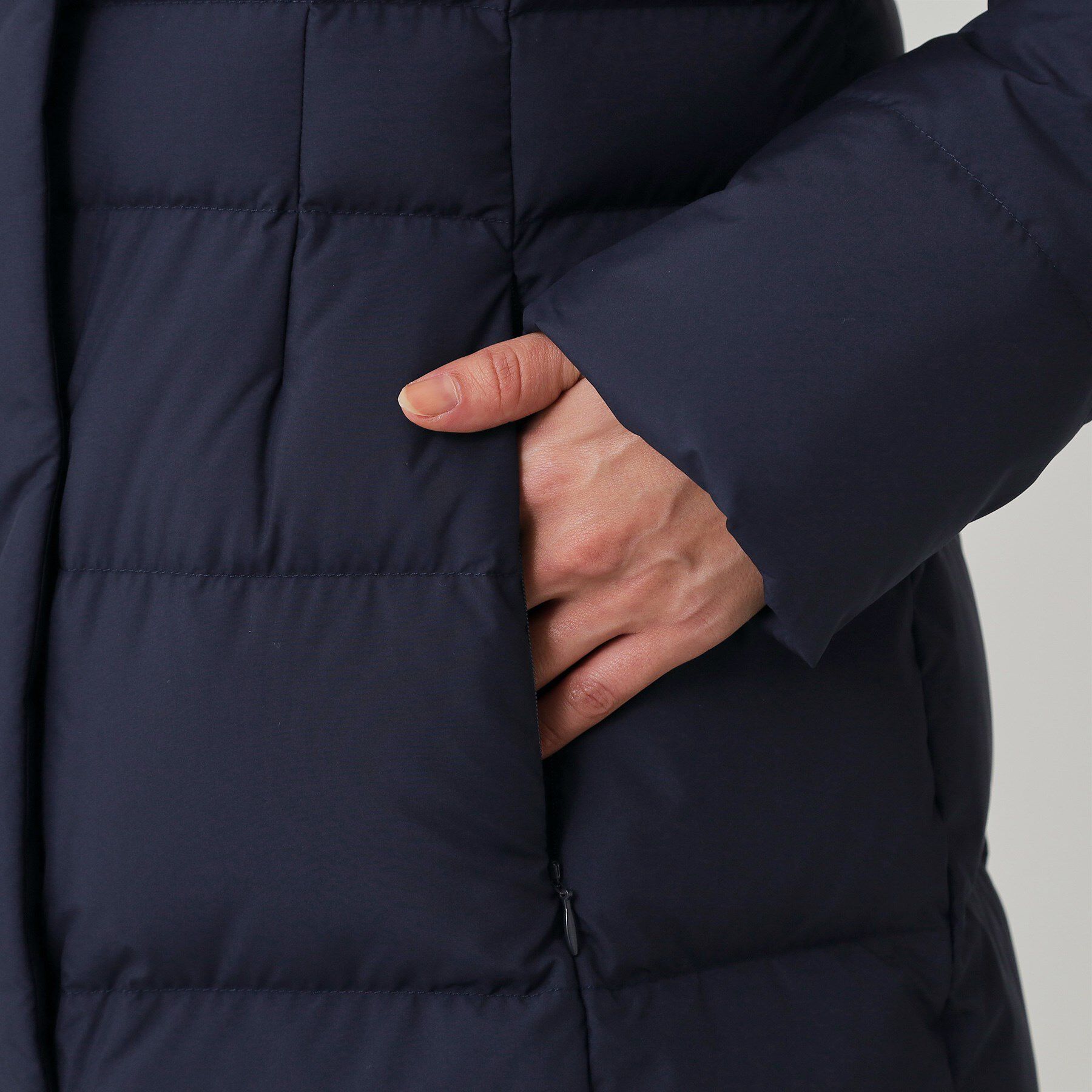 COUP DE CHANCE「【フランス産ホワイトダックダウン／FP800保温性◎／抗菌防臭／手洗い可】ロングダウンコート」|ダウン|