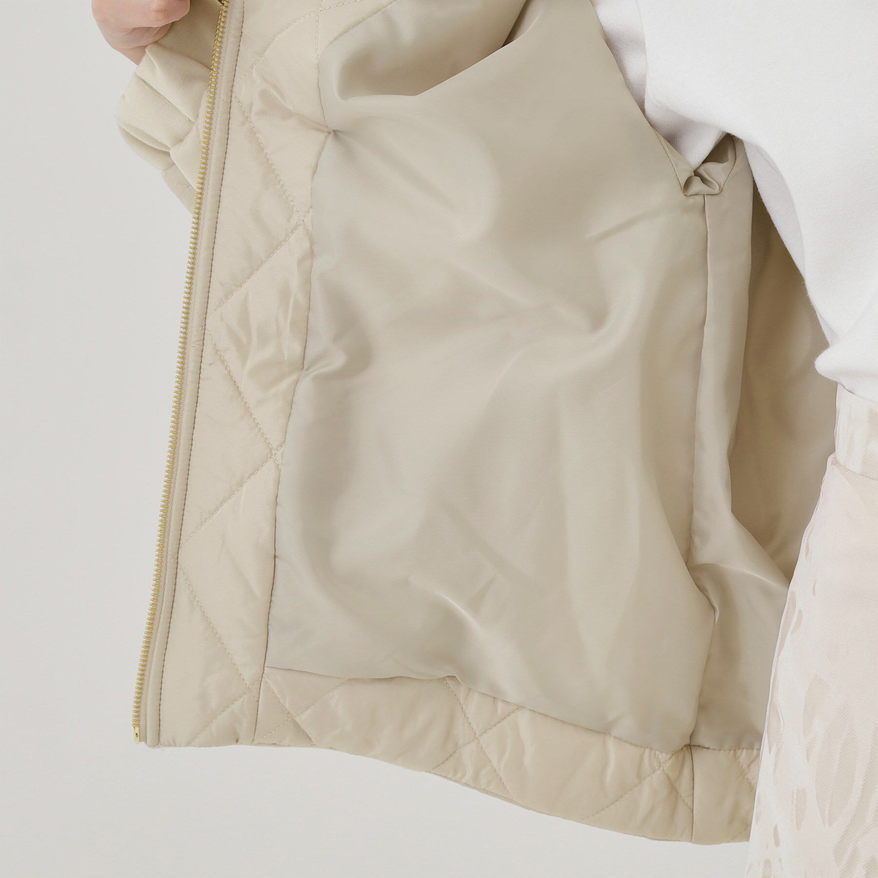 COUP DE CHANCE「【軽羽織】中綿キルティングブルゾン」|ブルゾン・スタジャン|