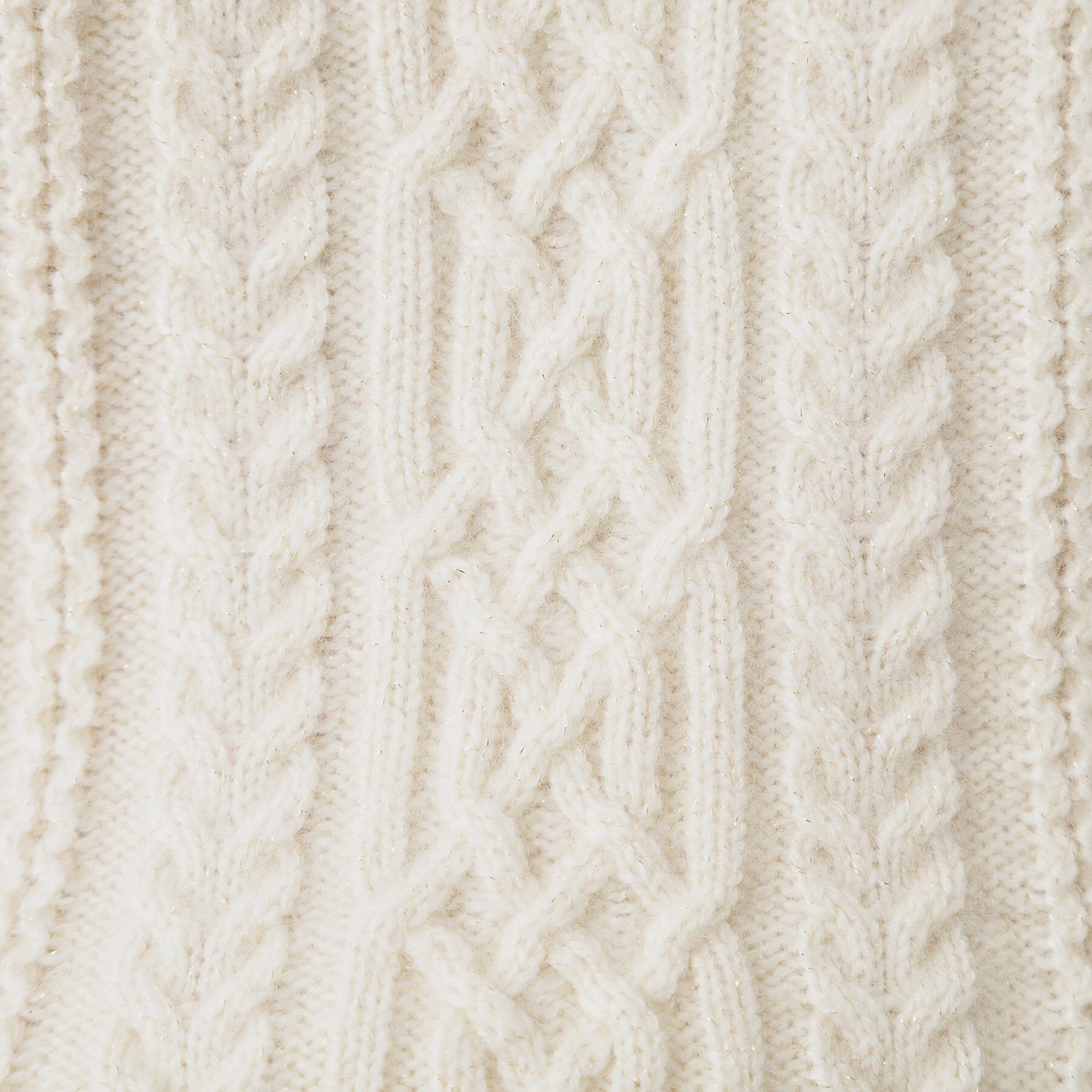 COUP DE CHANCE「【手洗い可／日本製】ケーブルデザインのニットトップス」|ニット・セーター|