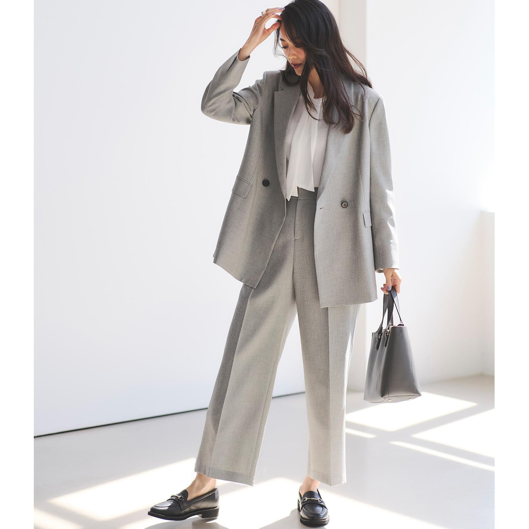 Reflect「【単品使いOK◎／セットアップ可】リラクシーメランジワイドパンツ」|その他|