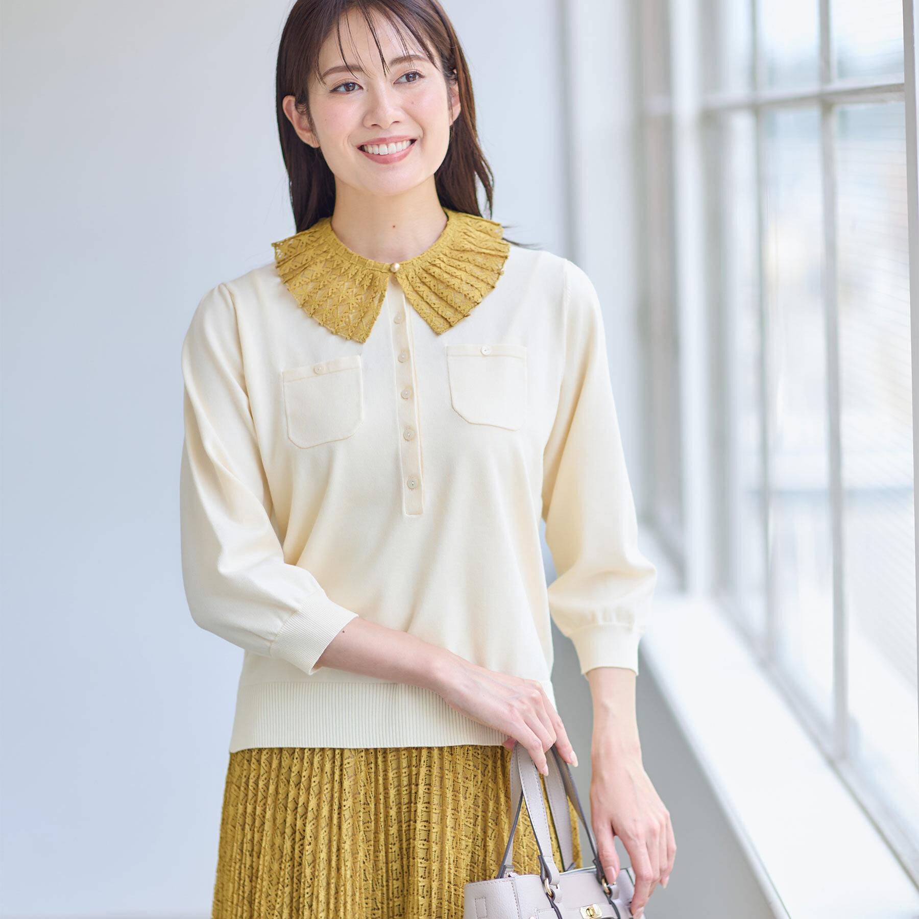 Reflect「【コーディネートのポイントに◎／同素材スカートあり】レース付け衿」|その他|