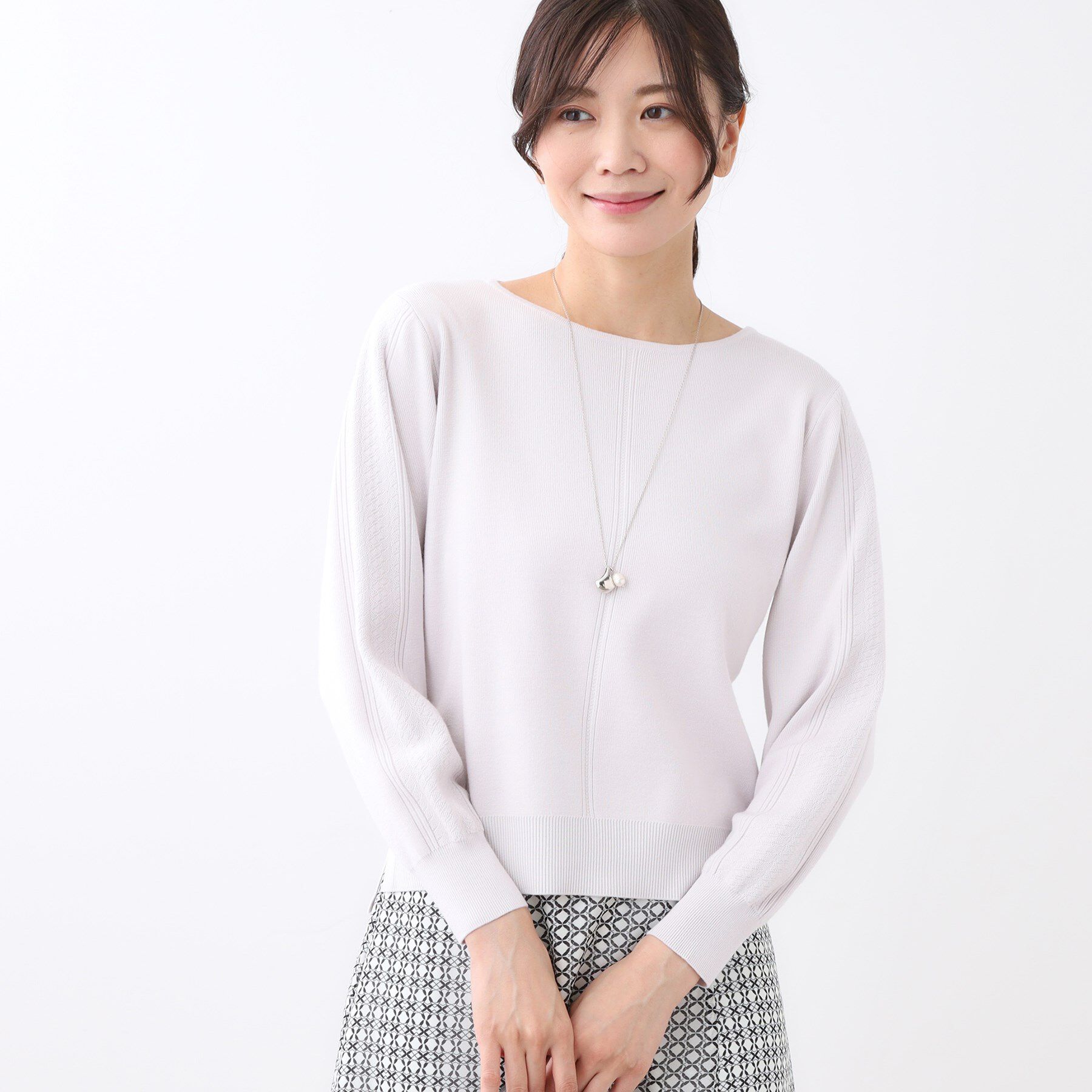 Reflect「【選べる6色／長く着られる◎】ボートネックニット」|ニット・セーター|