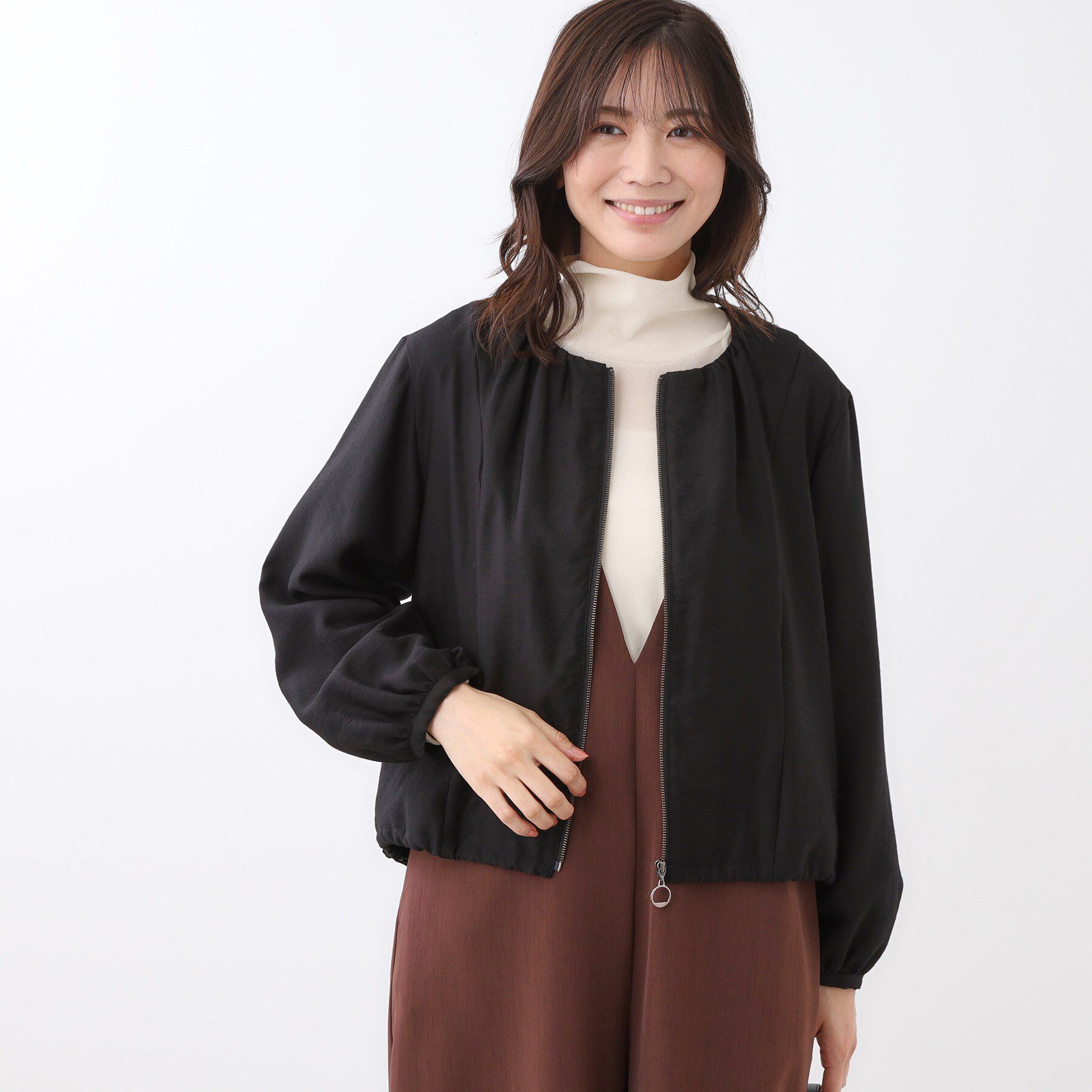 Reflect「【ライトアウター／ゆったり羽織れる／気軽な羽織りに◎】ライトブルゾン」|ブルゾン・スタジャン|