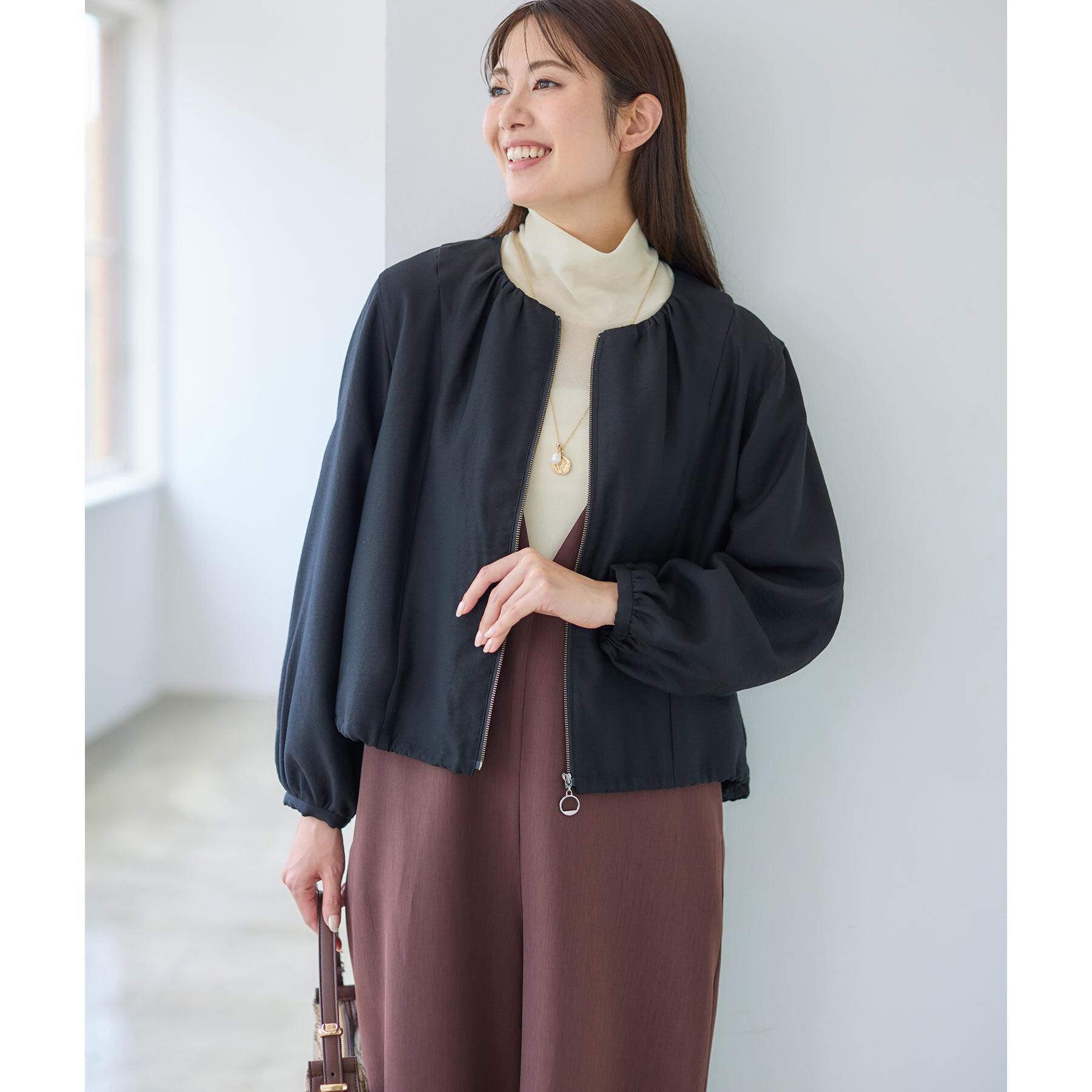 Reflect「【ライトアウター／ゆったり羽織れる／気軽な羽織りに◎】ライトブルゾン」|ブルゾン・スタジャン|