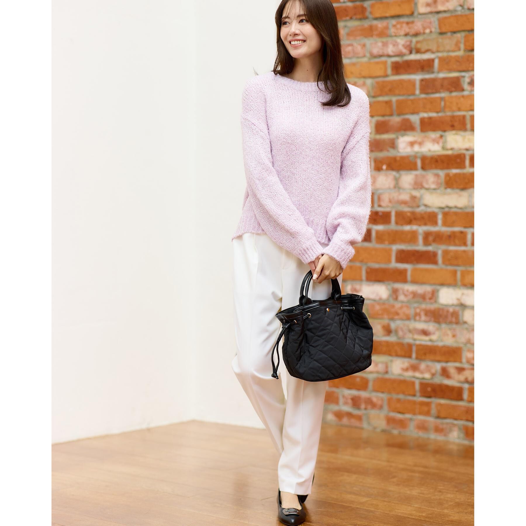 Reflect「【一枚で着映え◎／ゆったり着られるワンサイズ】スパンコール&times;ラメニット」|ニット・セーター|