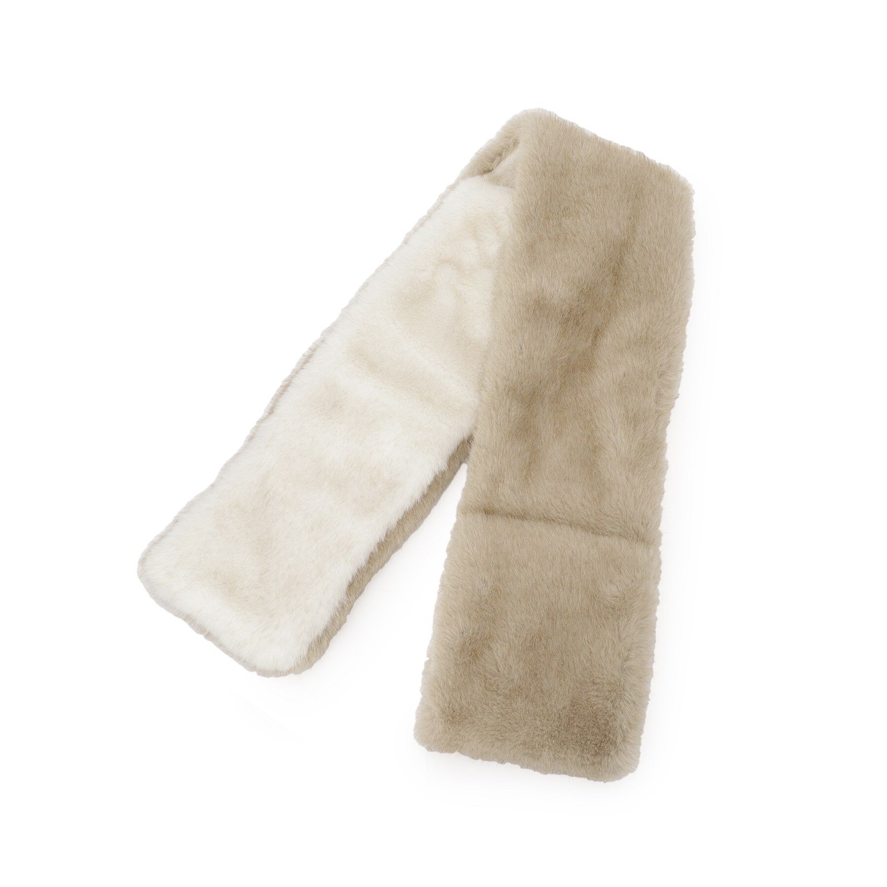 Reflect「【コーディネートのアクセントに◎】リバーシブルフェイクファーストール」|ストール|