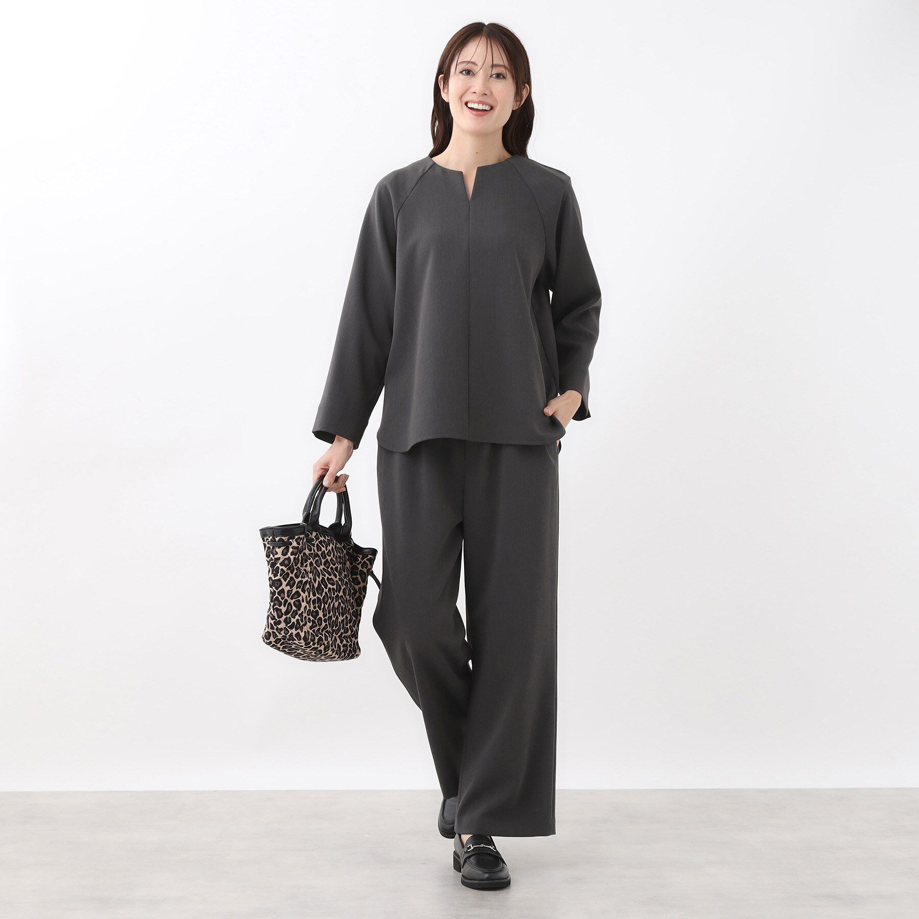 Reflect「【レイヤードスタイル◎／セットアップ可】ラグランスリーブプルオーバー」|シャツ・ブラウス|