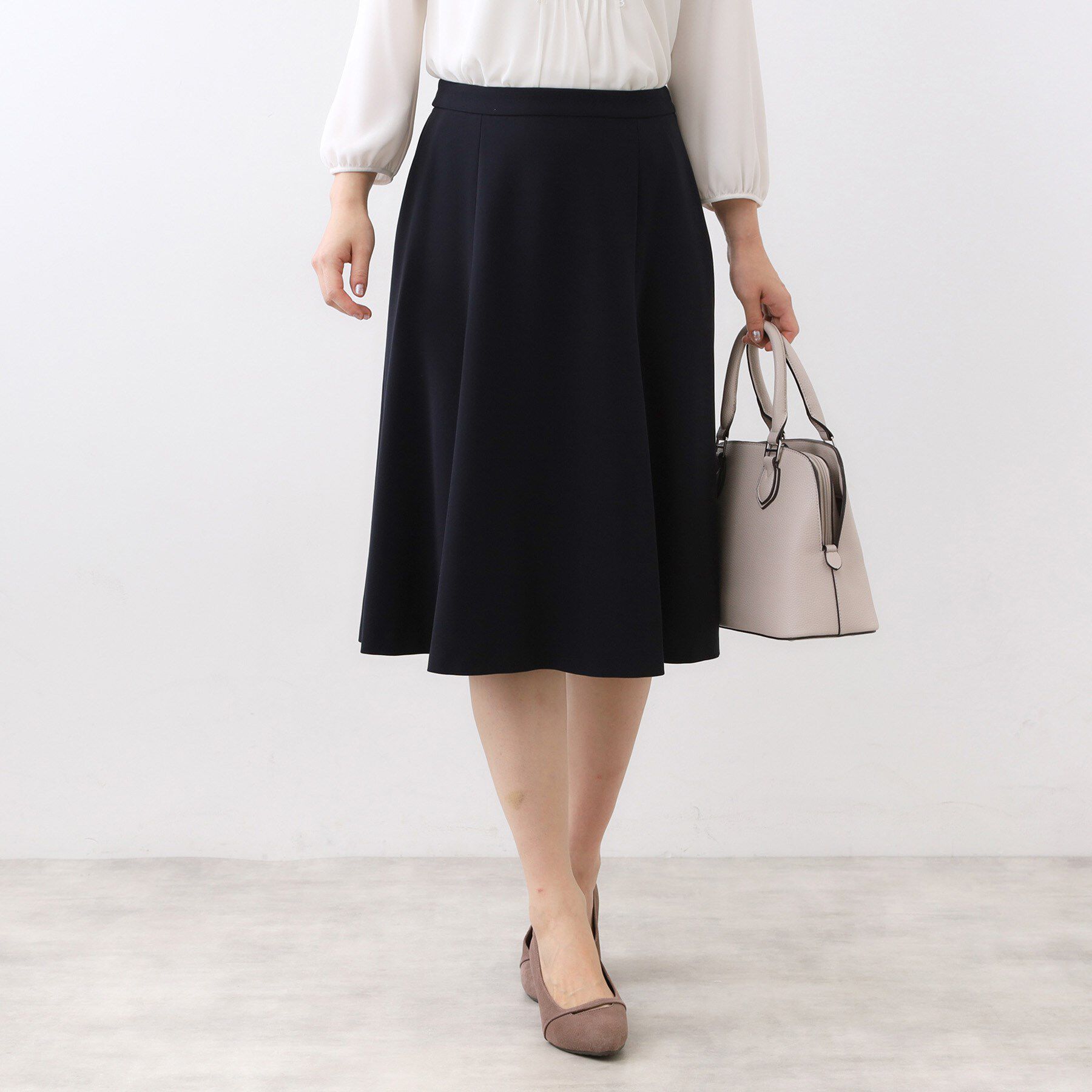 Reflect「【フォーマル／入卒／セットアップ可】フリュイドフレアスカート」|スカート|