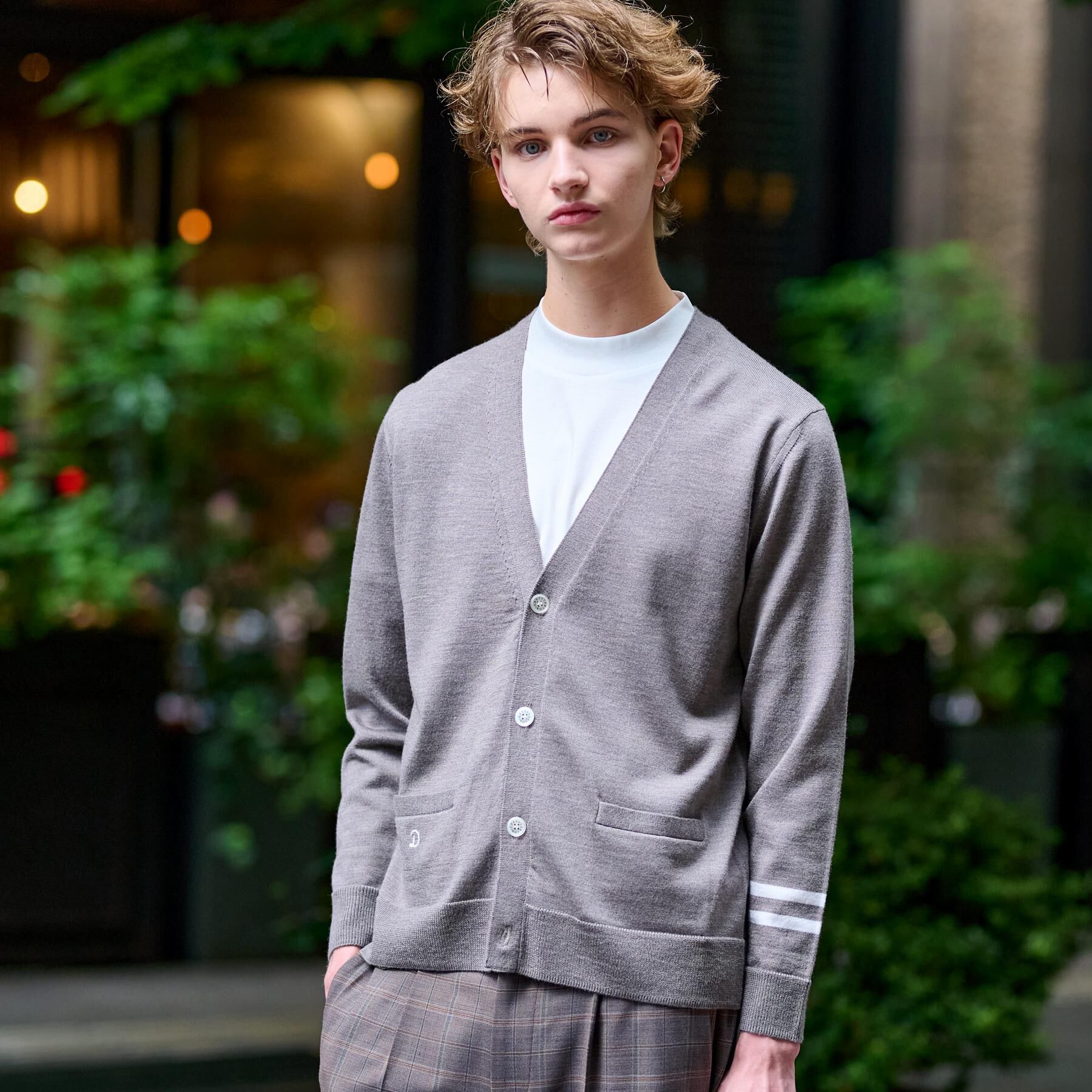 DRESSTERIOR「ウォッシャブルファインメリノ ニットカーデ」|カーディガン|モカブラウン(042