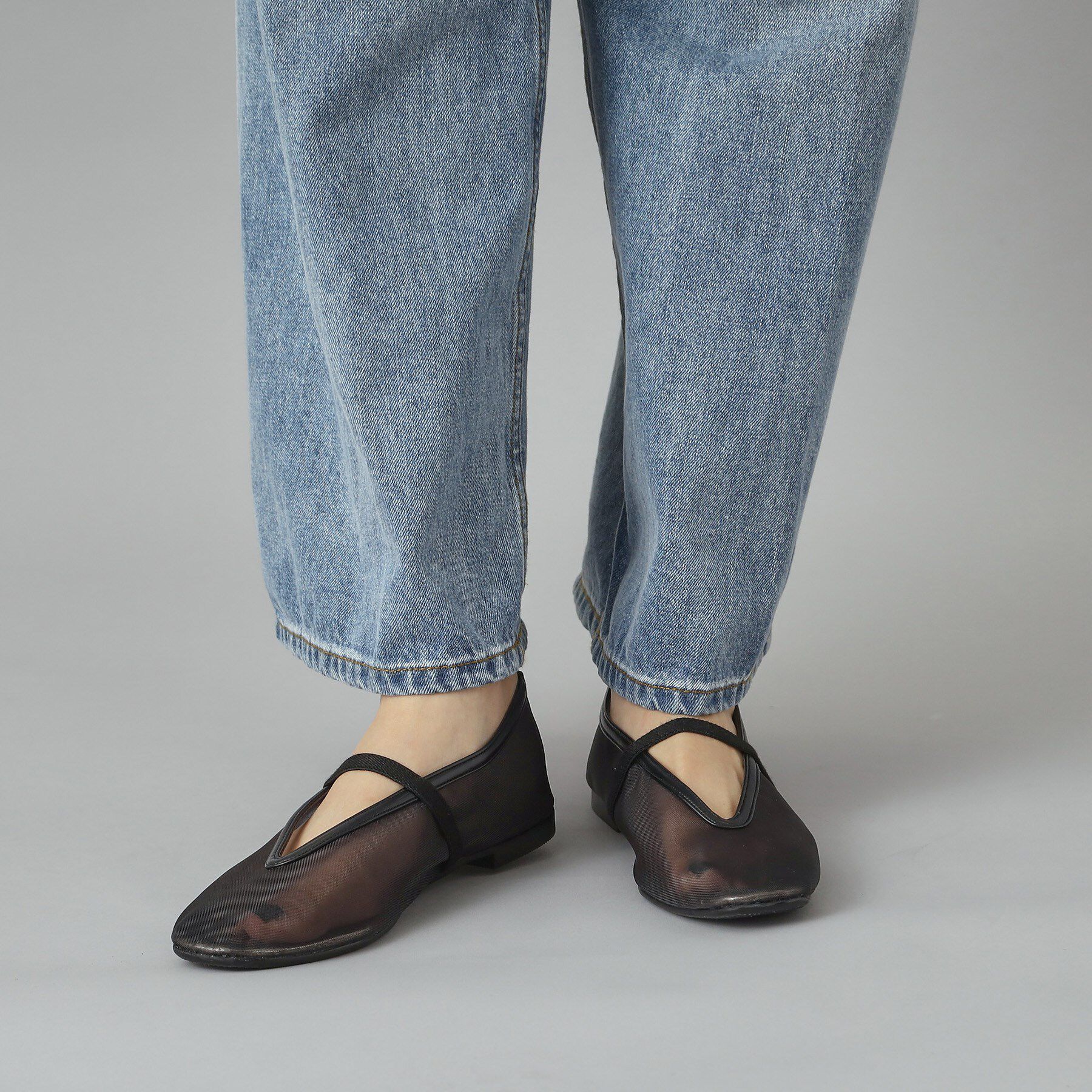 DRESSTERIOR「Dhyana．（ディアナドット）別注メッシュ シアー バレエシューズ」|その他|