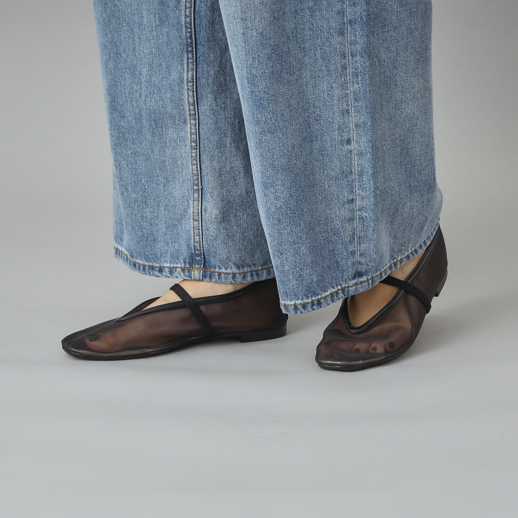 DRESSTERIOR「Dhyana．（ディアナドット）別注メッシュ シアー バレエシューズ」|その他|