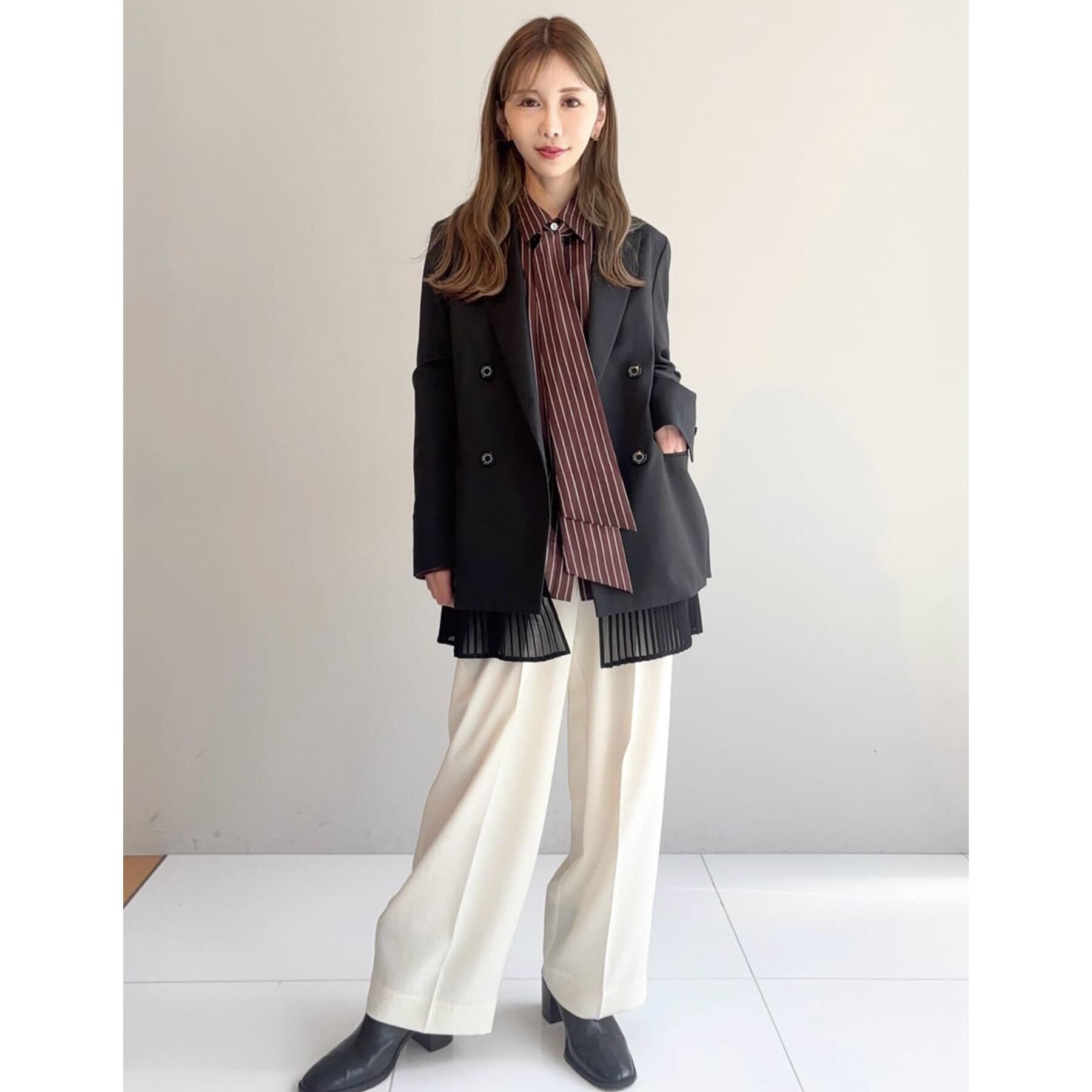 DRESSTERIOR「【モデル美香&times;DRESSTERIOR】美香さんコラボプリーツヘムジャケット」|テーラードジャケット|