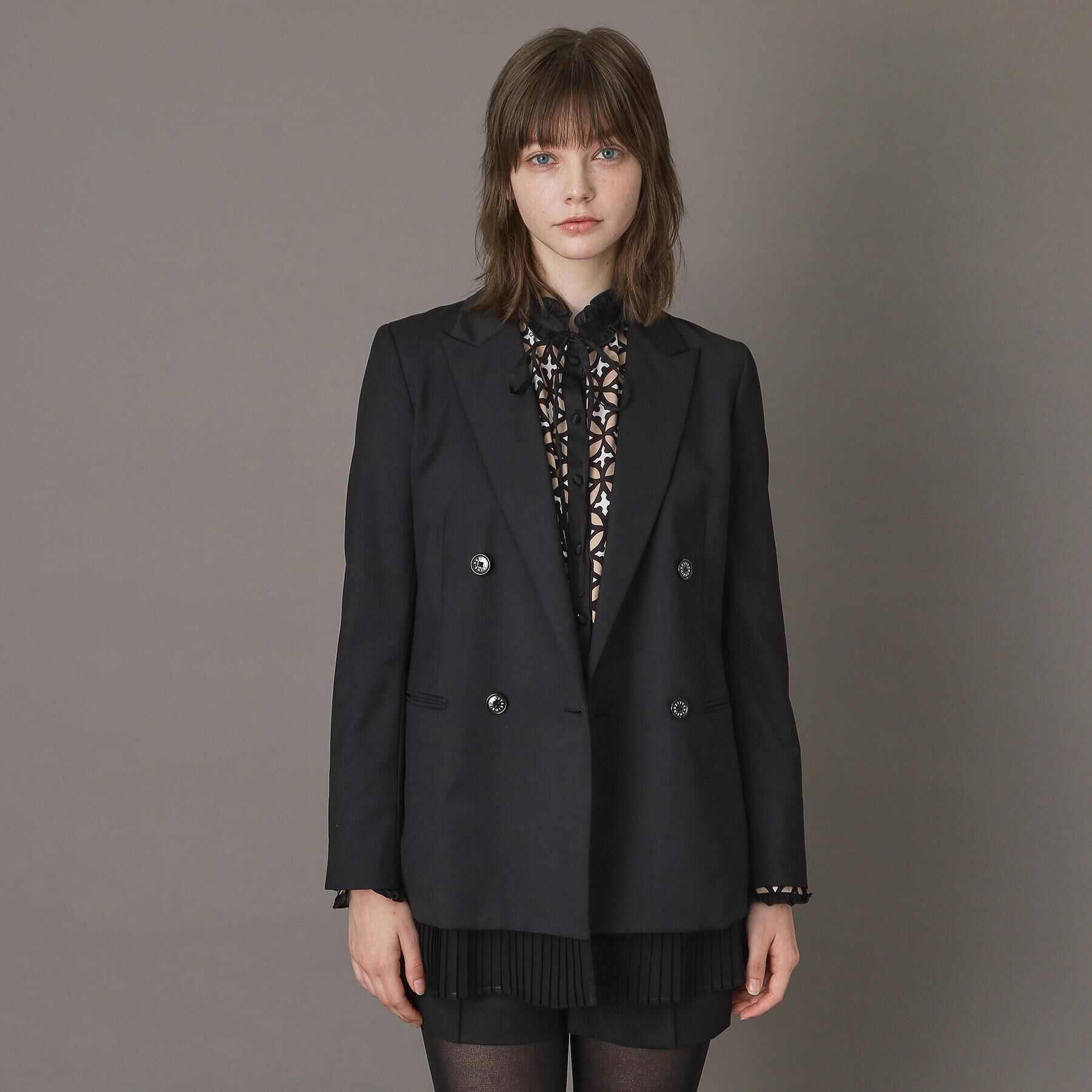 DRESSTERIOR「【モデル美香&times;DRESSTERIOR】美香さんコラボプリーツヘムジャケット」|テーラードジャケット|