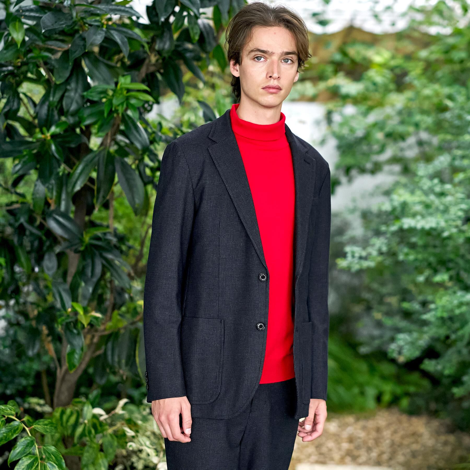 DRESSTERIOR「【セットアップ可/Momomax11月号掲載】ストレッチソフトタッチ チェックジャケット」|テーラードジャケット|